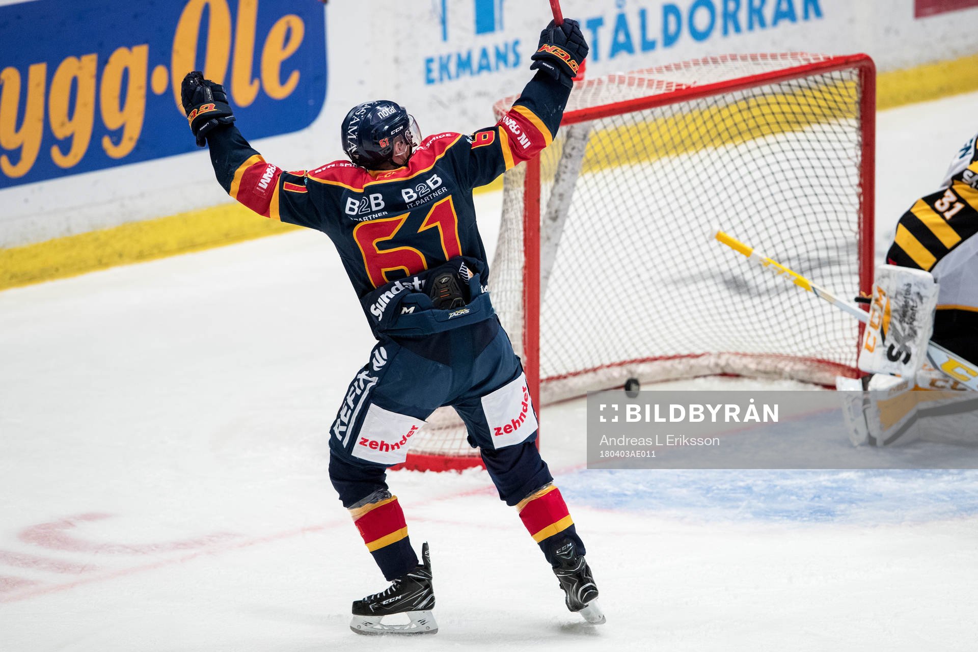Djurgårdens Markus Ljungh jublar