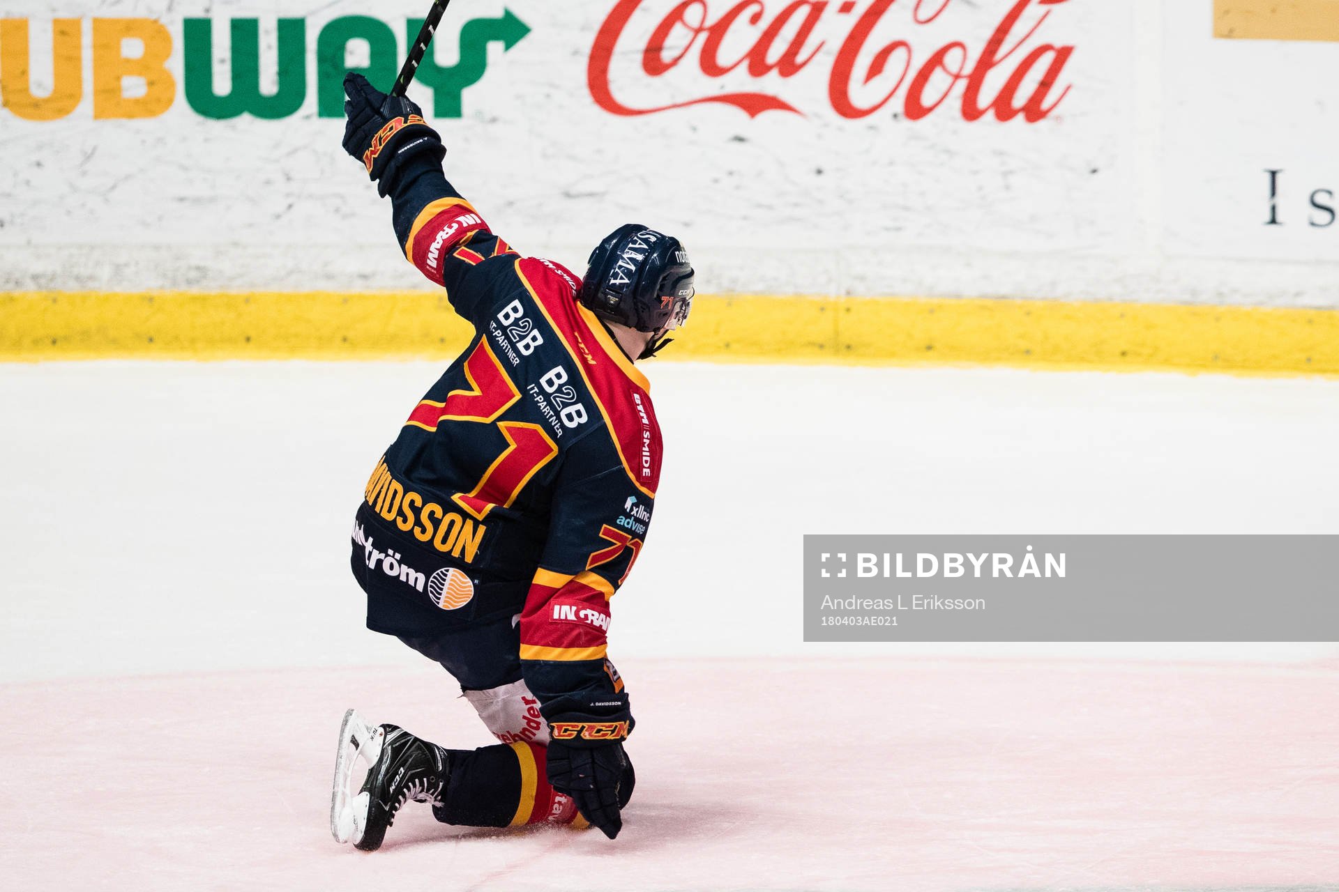 Djurgårdens Jonathan Davidsson jublar