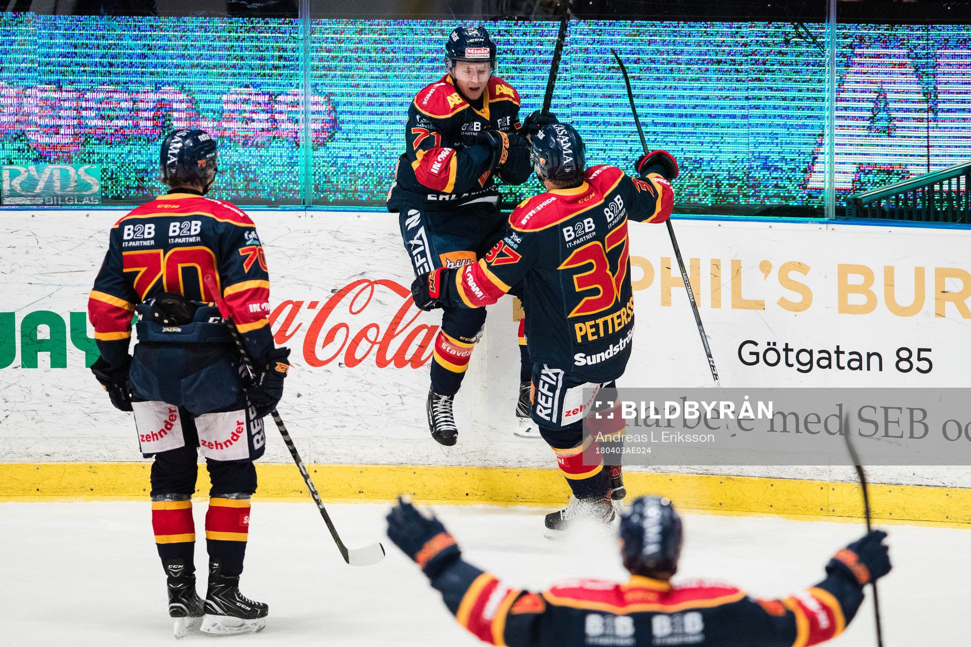 Djurgårdens Jonathan Davidsson jublar