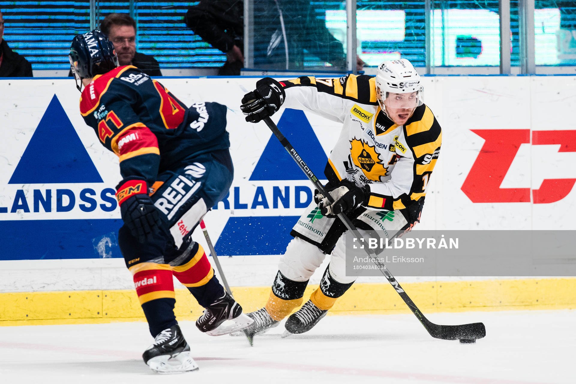 Djurgårdens Alexander Falk och Skellefteås Pär Lindholm