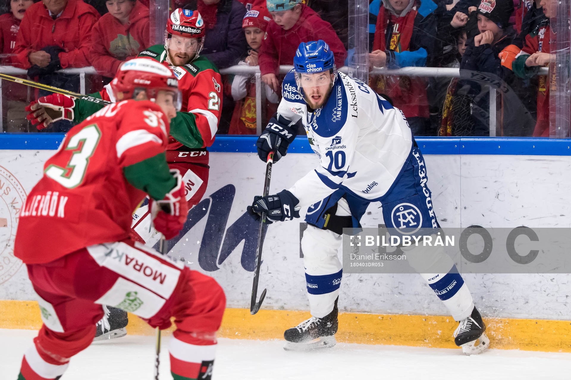 Leksands Matt Carey och Moras Marcus Fagerudd  i