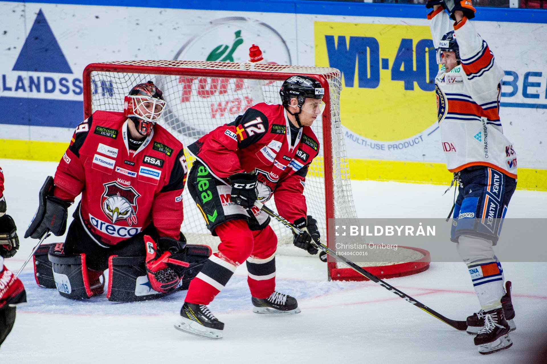 Växjös Tuomas Kiiskinen jublar