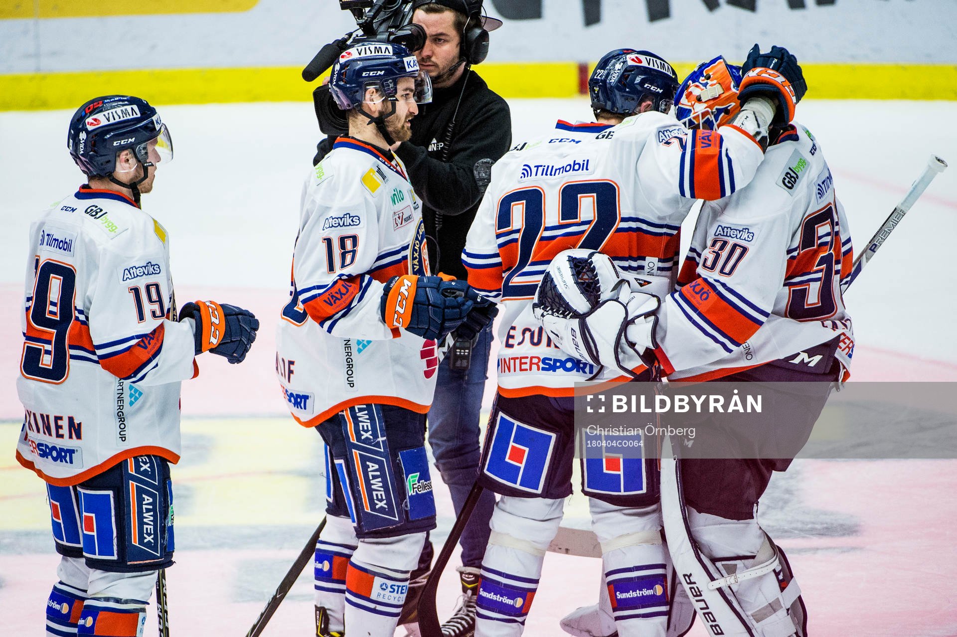 Växjös Janne Pesonen, Andrew Calof och Tuomas Kiiskinen