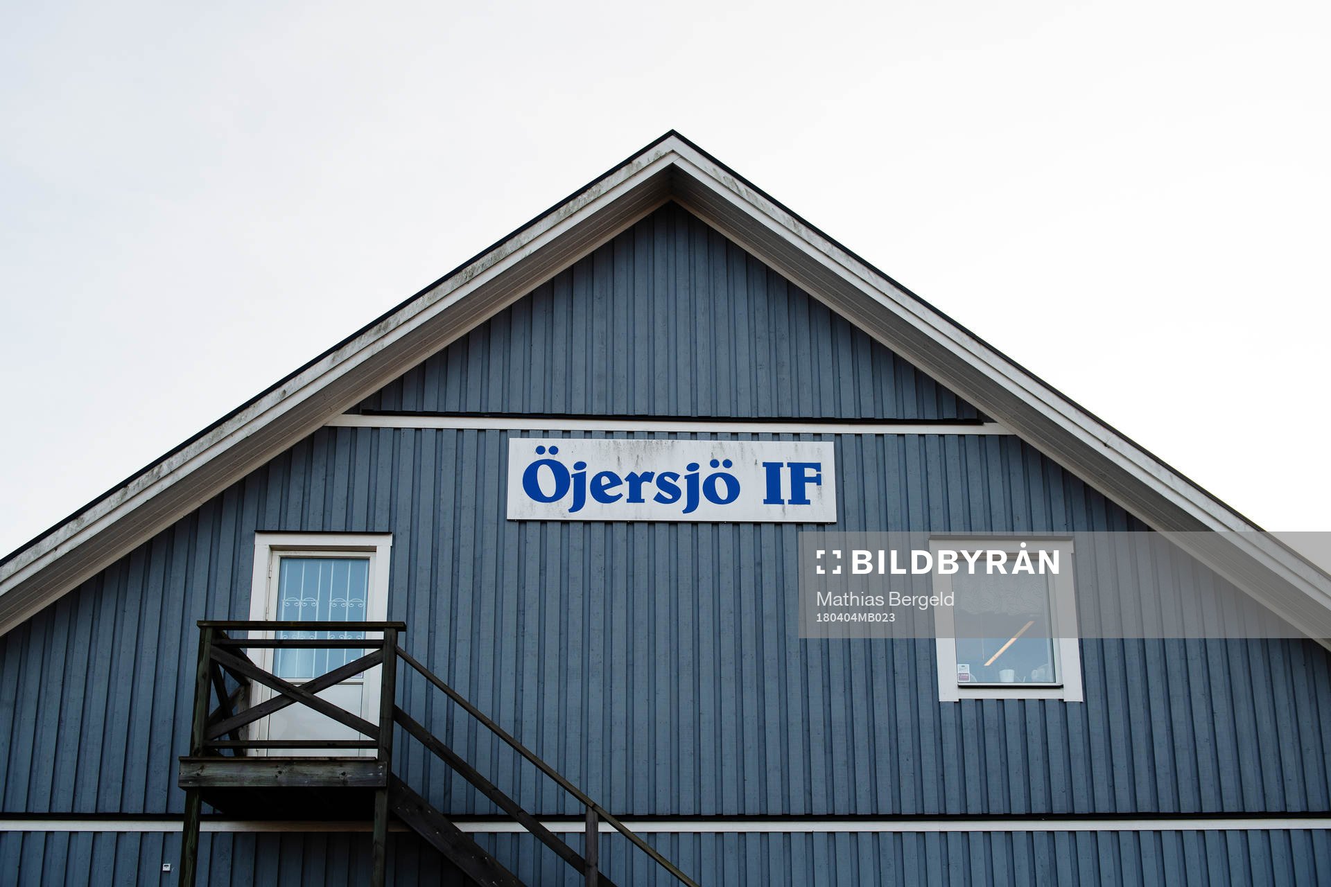 Exteriör vy av Öjersjö IFs kliubbstuga