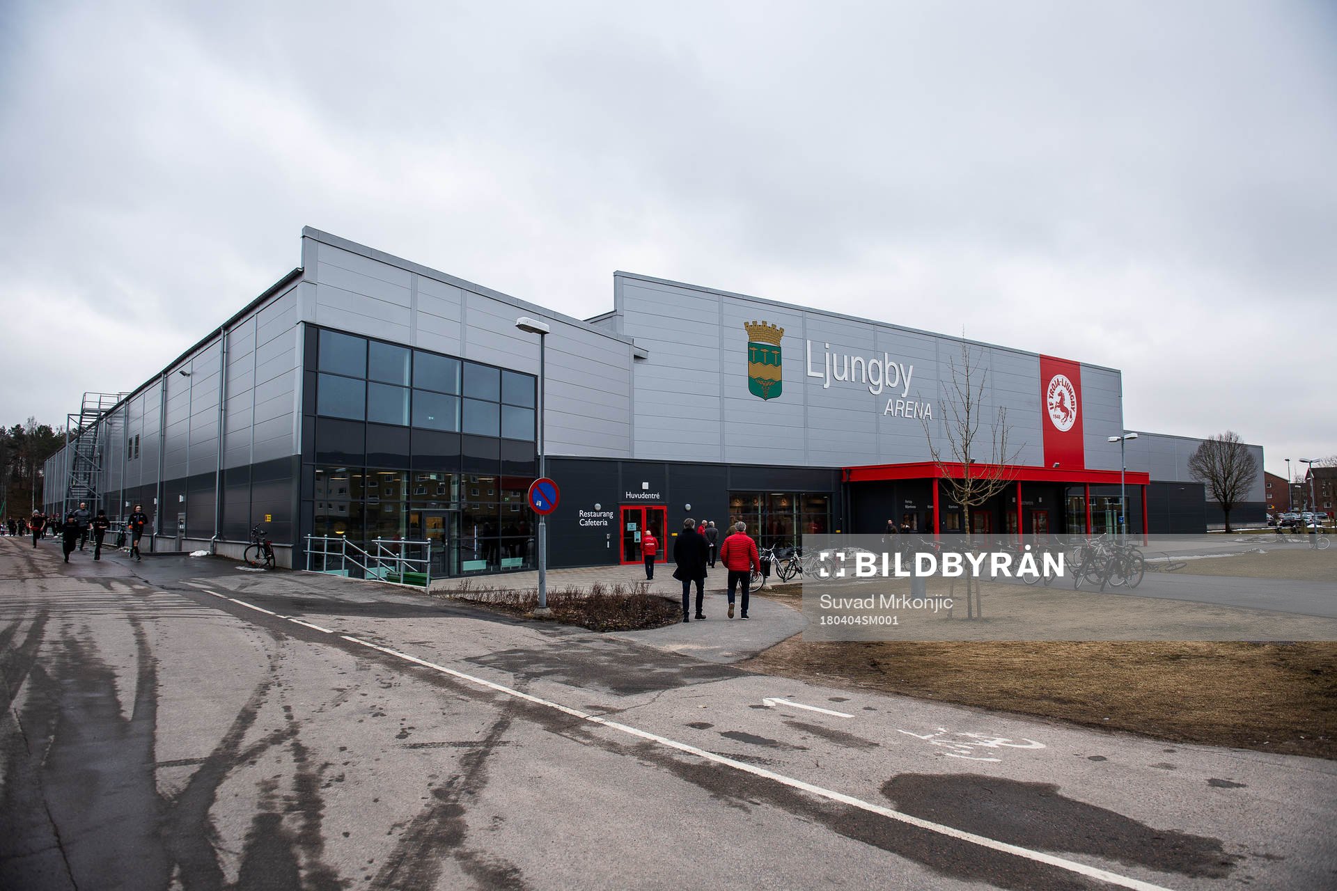 Exteriörbild på Ljungby Arena
