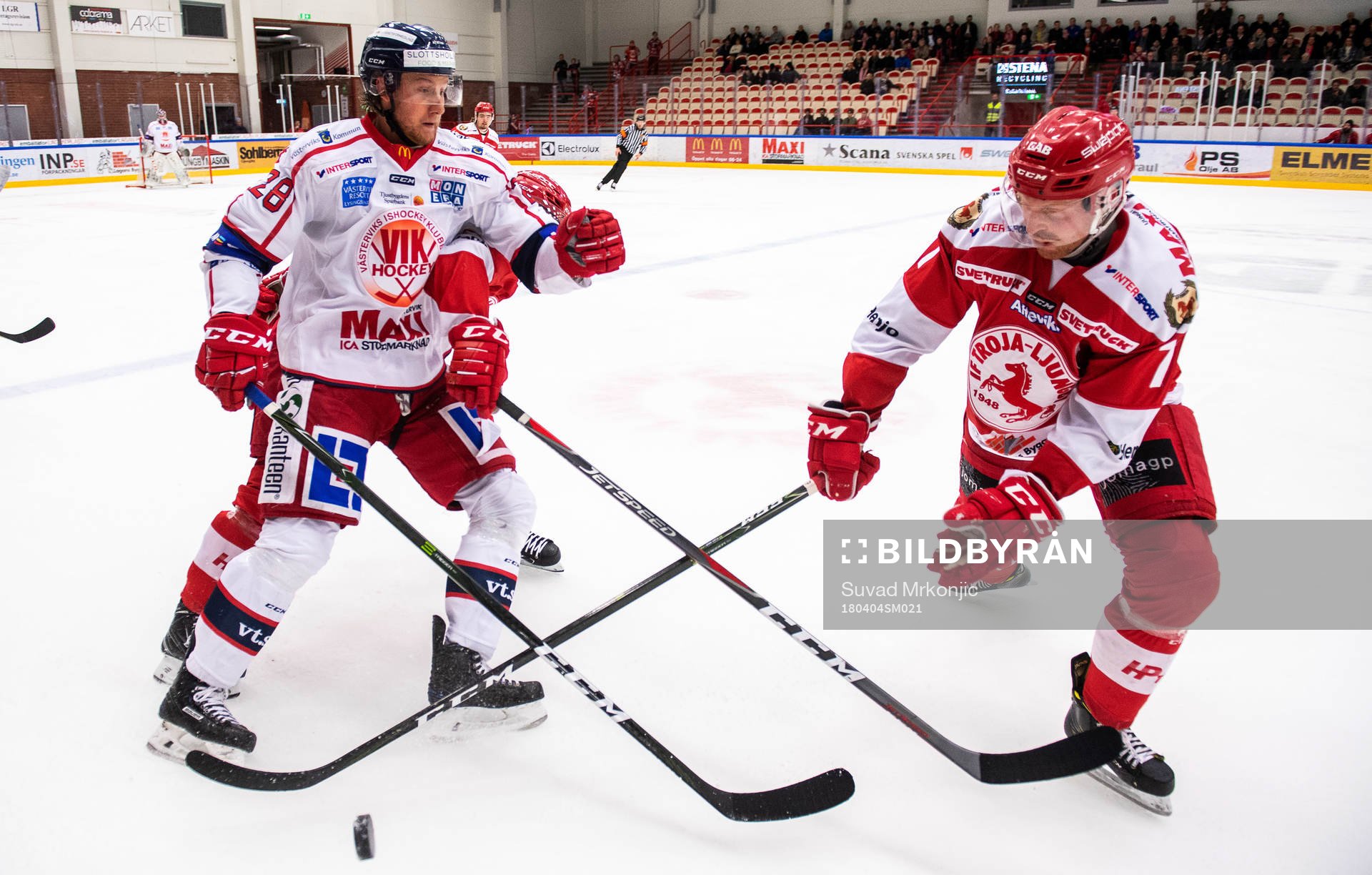 Västerviks Jørgen Karterud och Trojas Mattias Nilsson