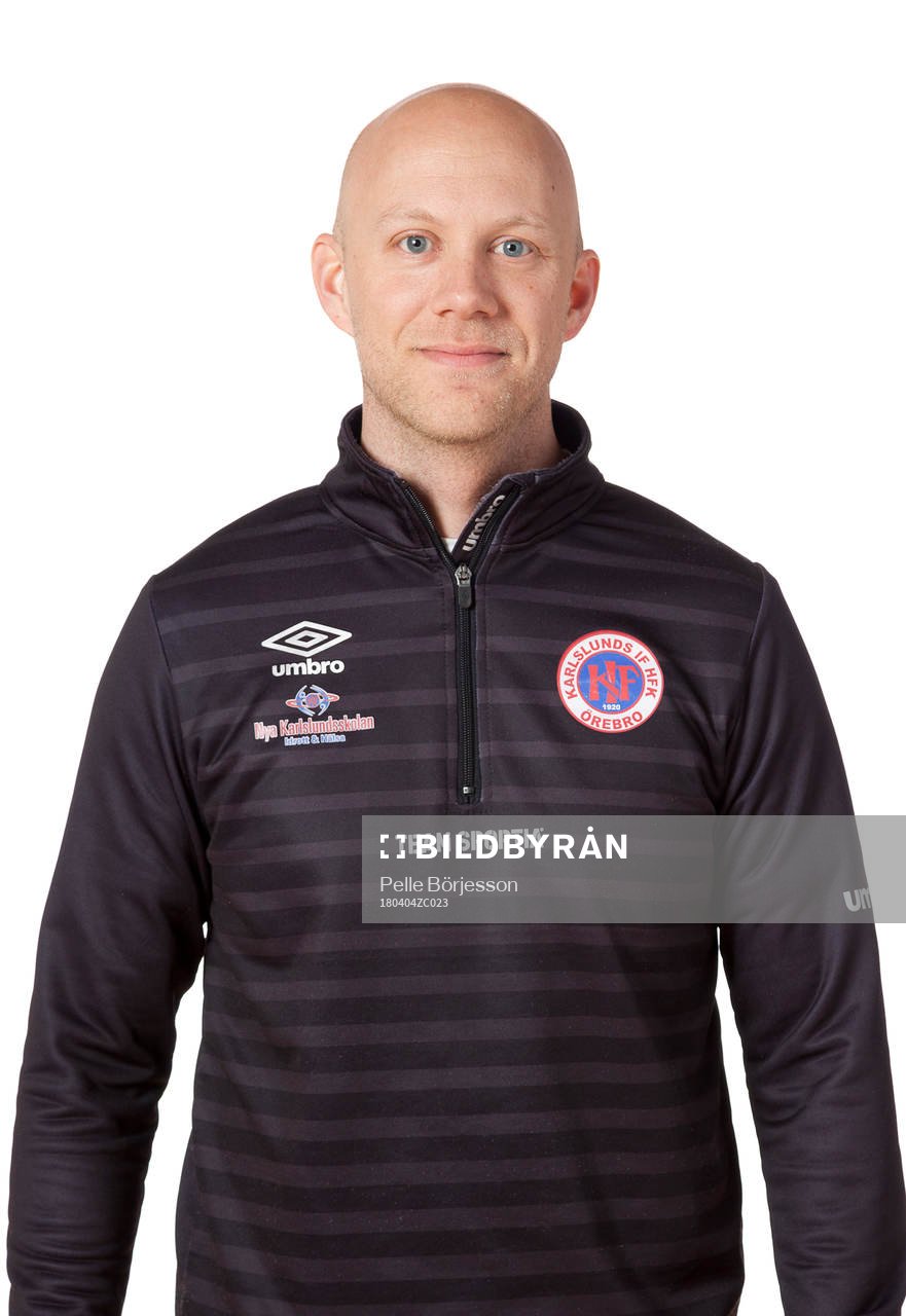 Karlslunds sportchef Andreas Östby poserar för ett porträtt den 4 april 2018 i Örebro.