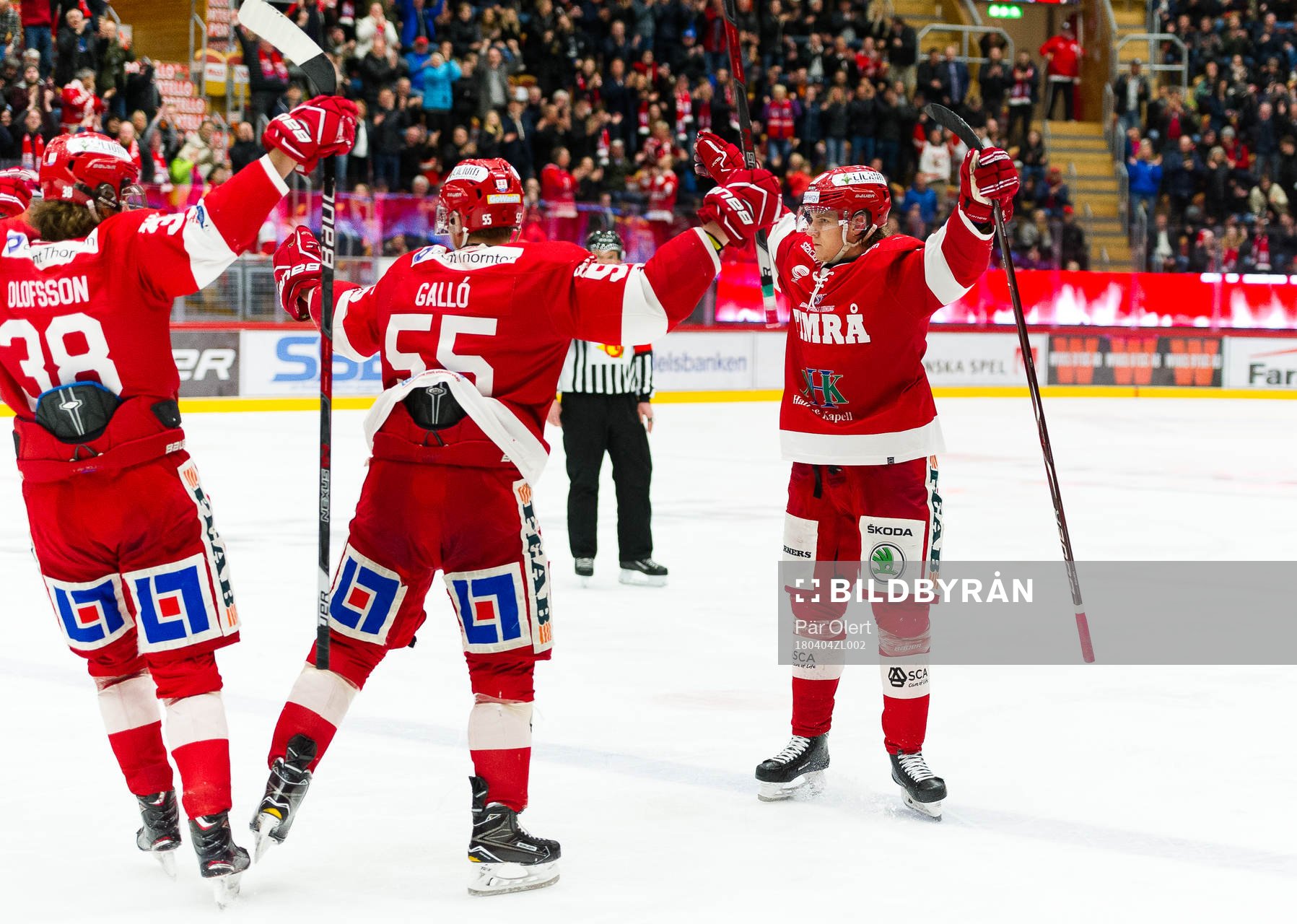 Timrås Marcus Hardegård  jublar