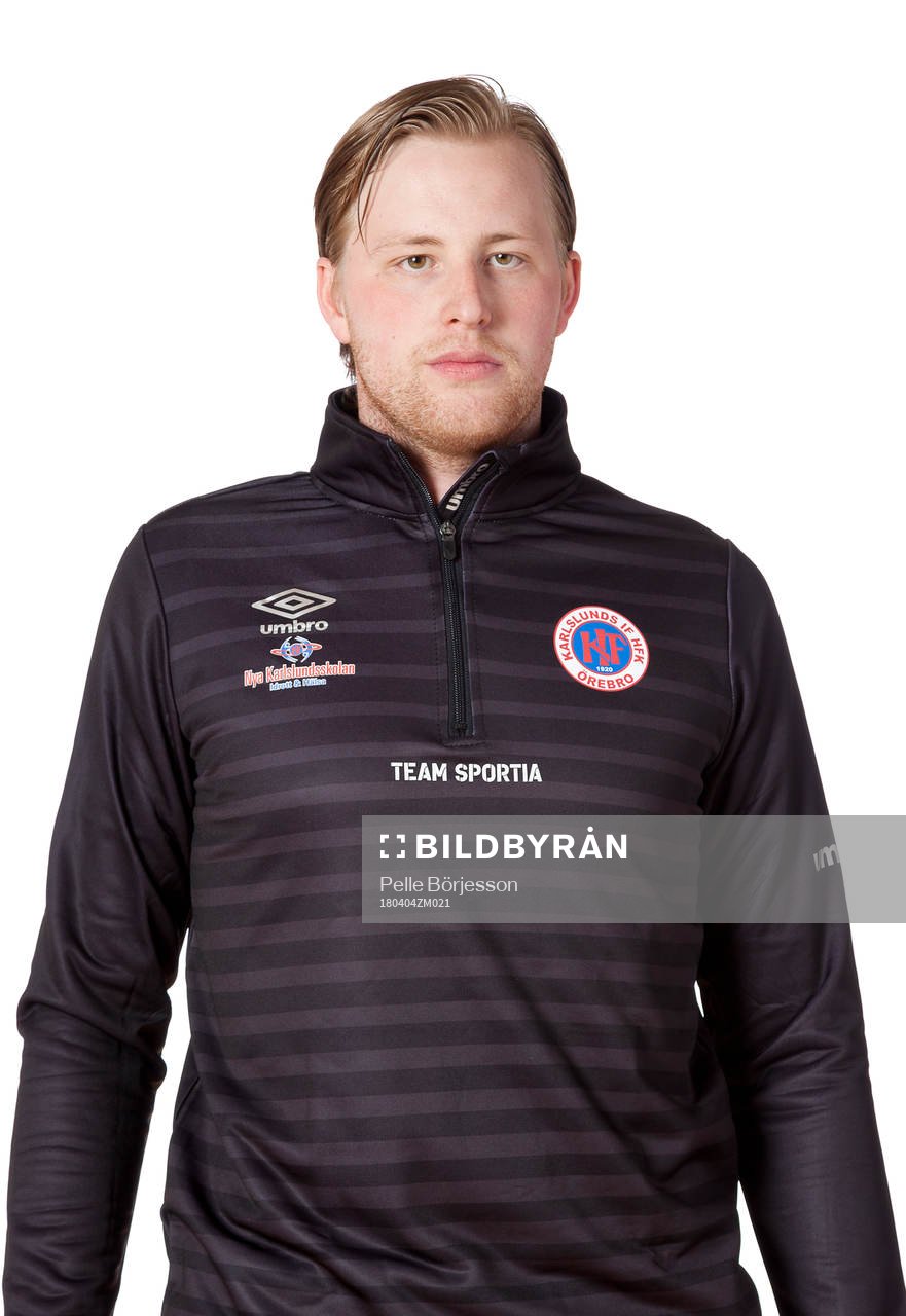 Karlslunds målvaktstränare Anton Edselius