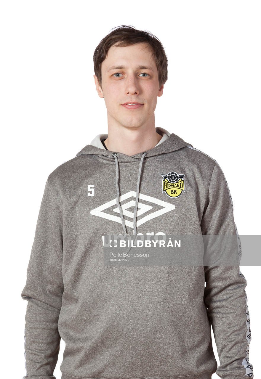 BK Forwards sjukgymnast Simon Karlsson