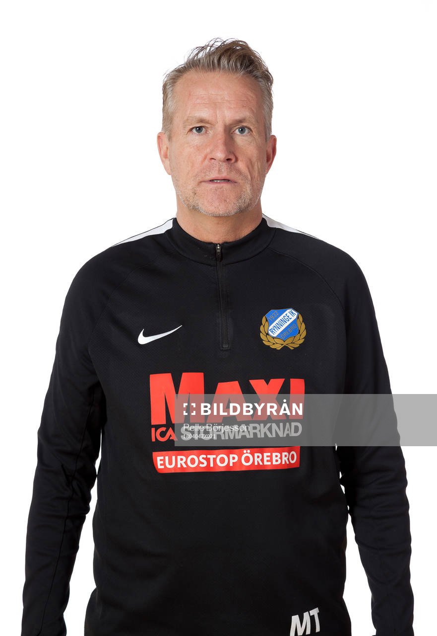 Rynninges hjälptränare Mikael Toftling poserar för ett porträtt den 4 april 2018 i Örebro.