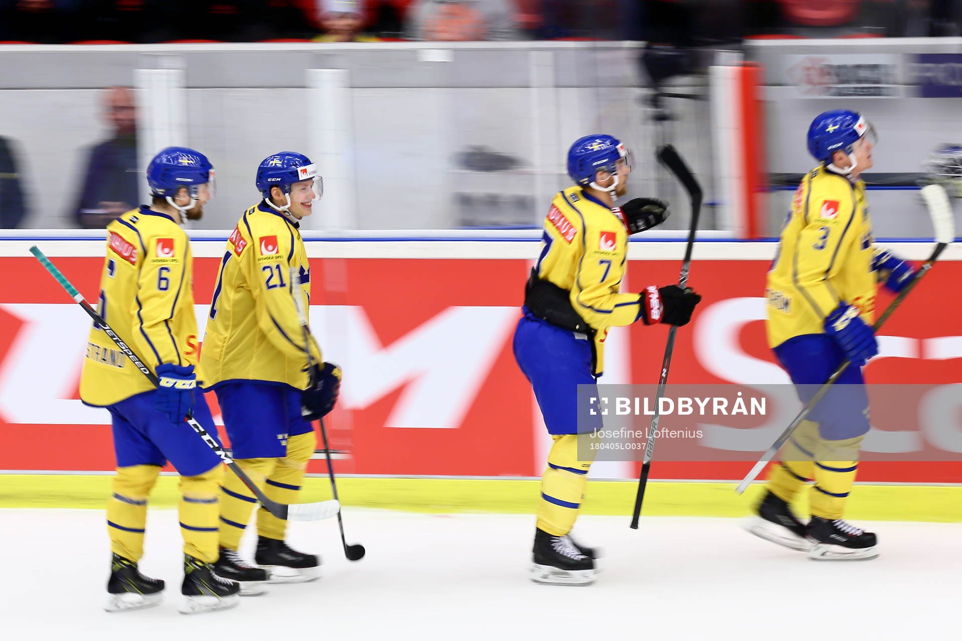 Sveriges Mikael Wikstrand, Lawrence Pilut, Patrick Cehlin