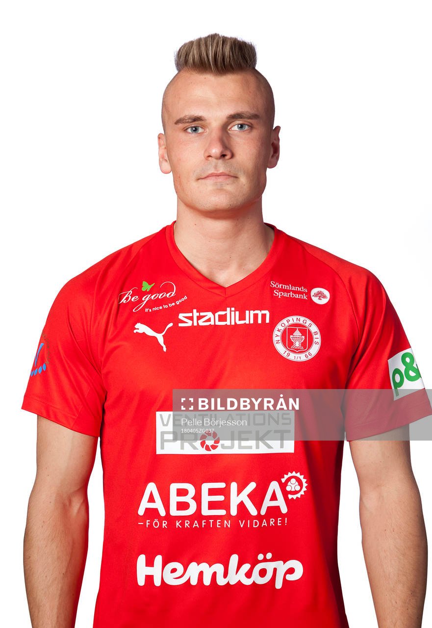 Nyköpings Pontus Nordenberg poserar för ett porträtt den 5 april 2018 i Nyköping.
