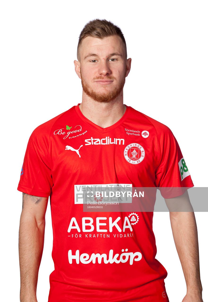 Nyköpings Oscar Karlsson poserar för ett porträtt den 5 april 2018 i Nyköping.