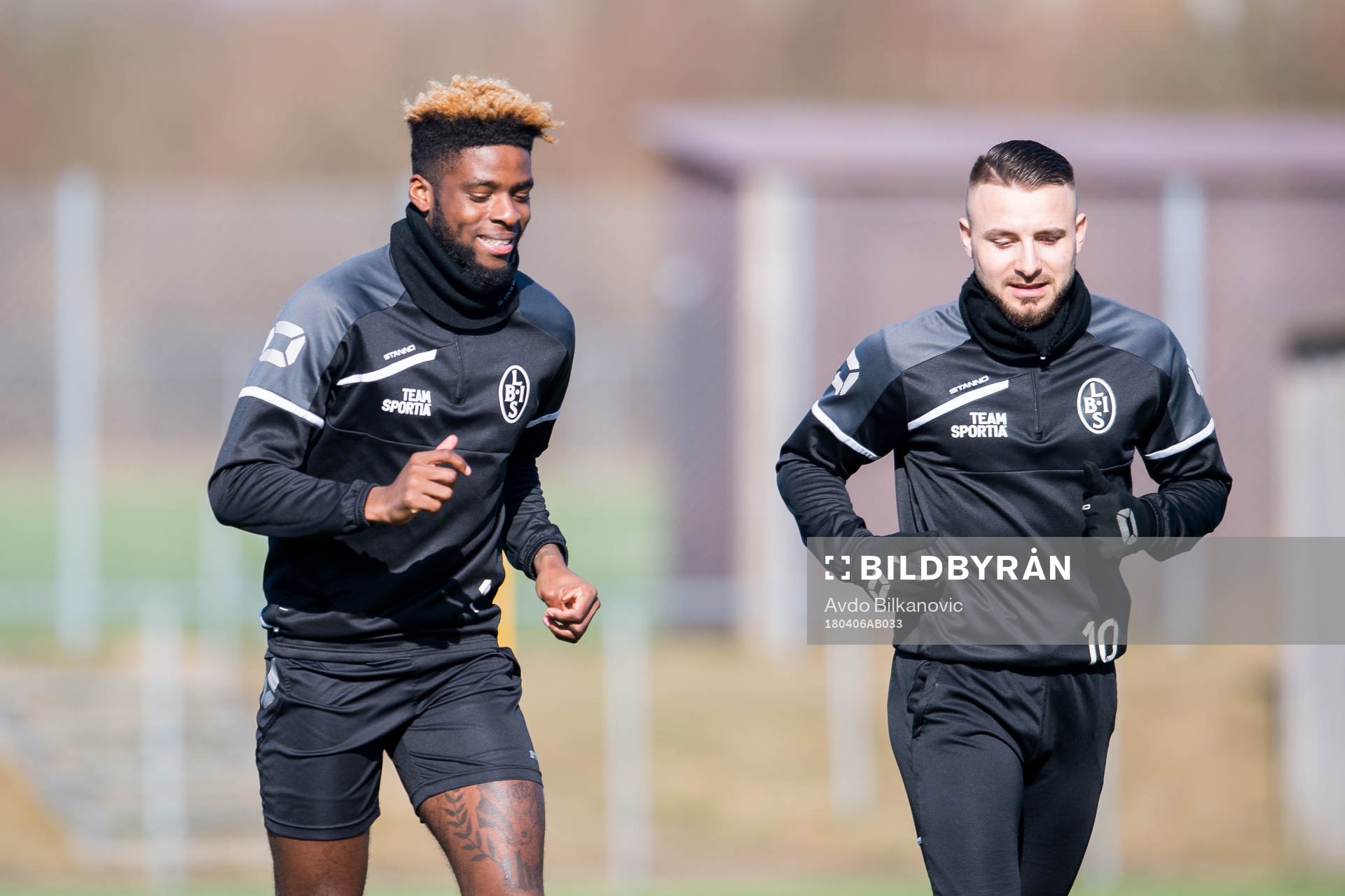 Landskronas Sean Ugo Okoli och Filip Pivkovski