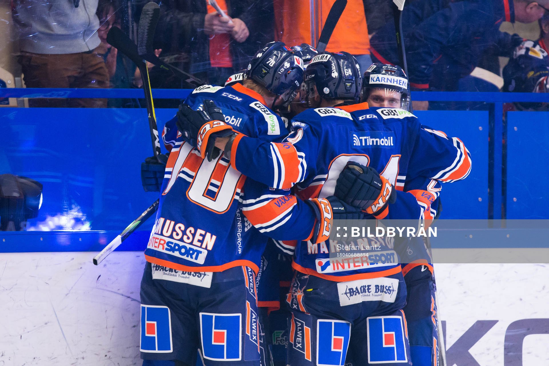 Växjös spelare jublar