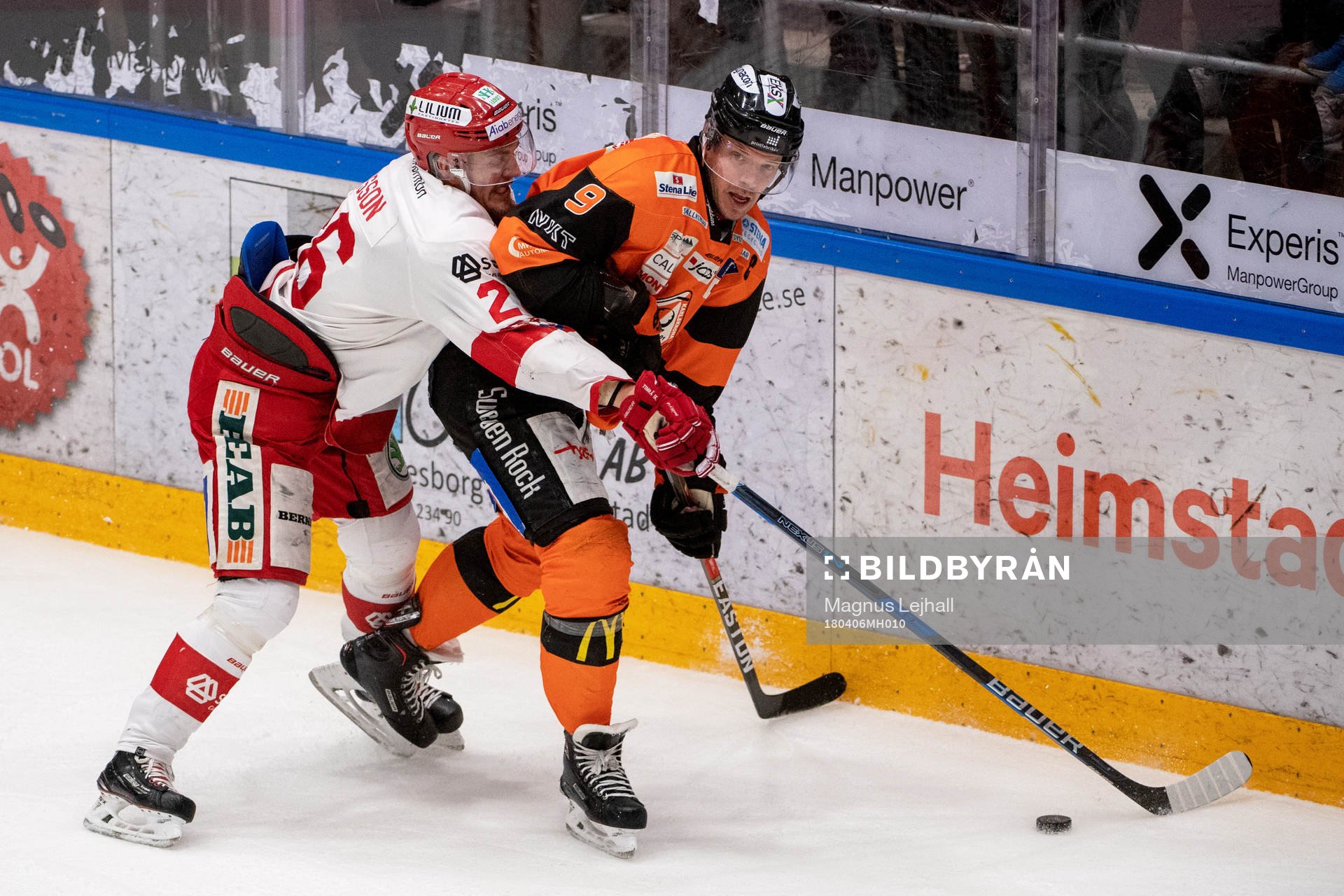 Timrås Hampus Larsson och Karlskronas Morten Madsen
