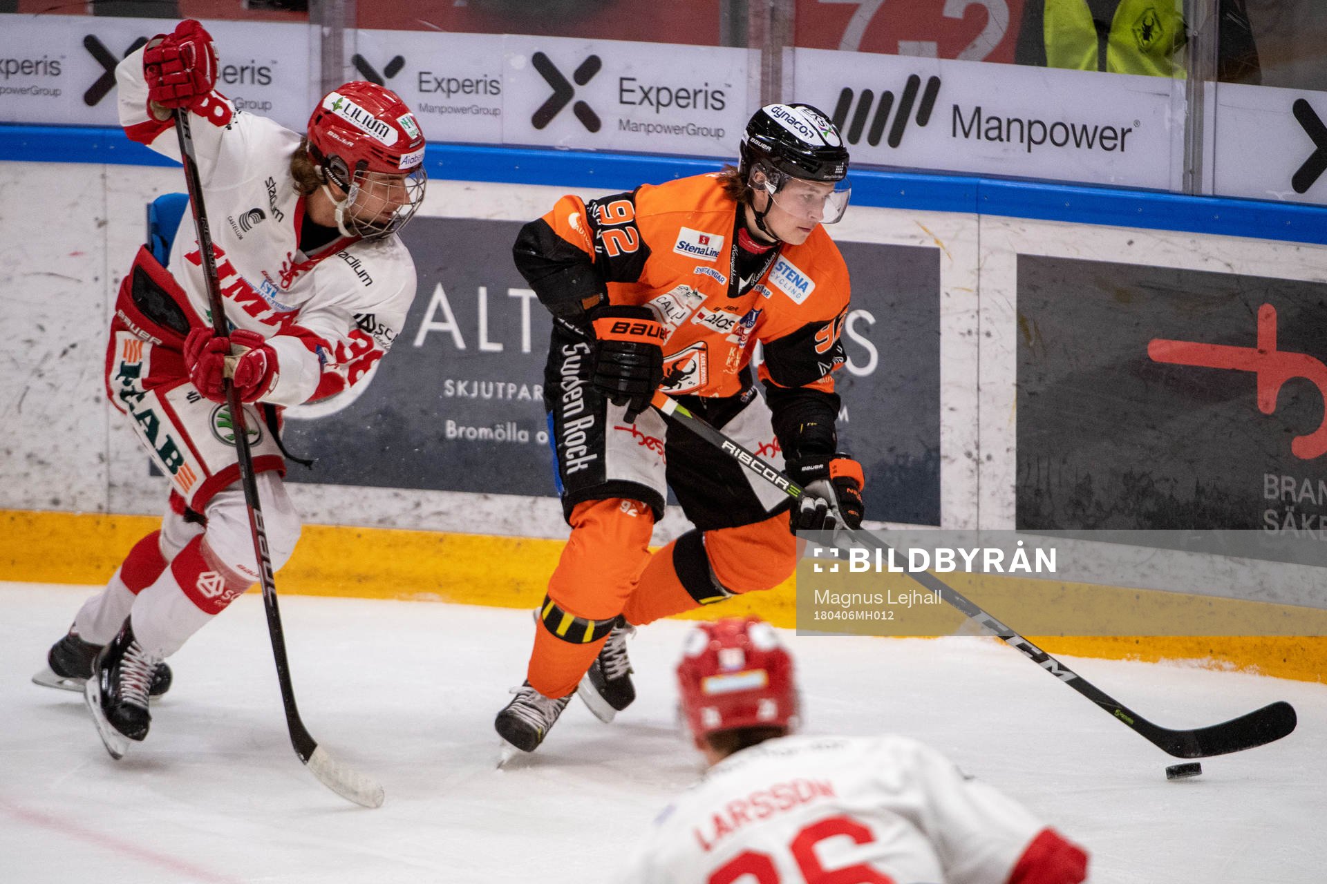 Timrås Jacob Olofsson och Karlskronas Dennis Svensson