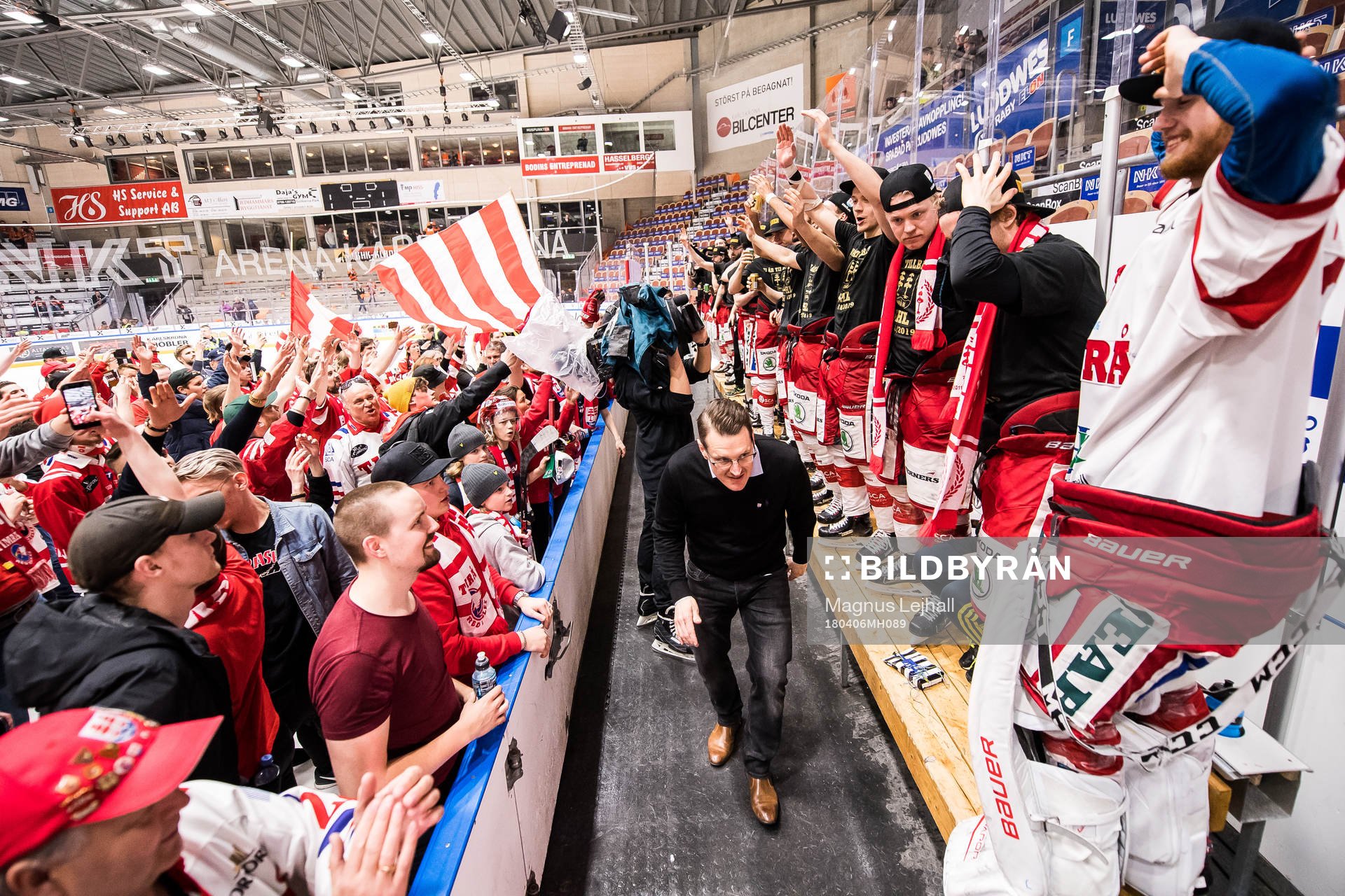 Timrå jublar med supportrar