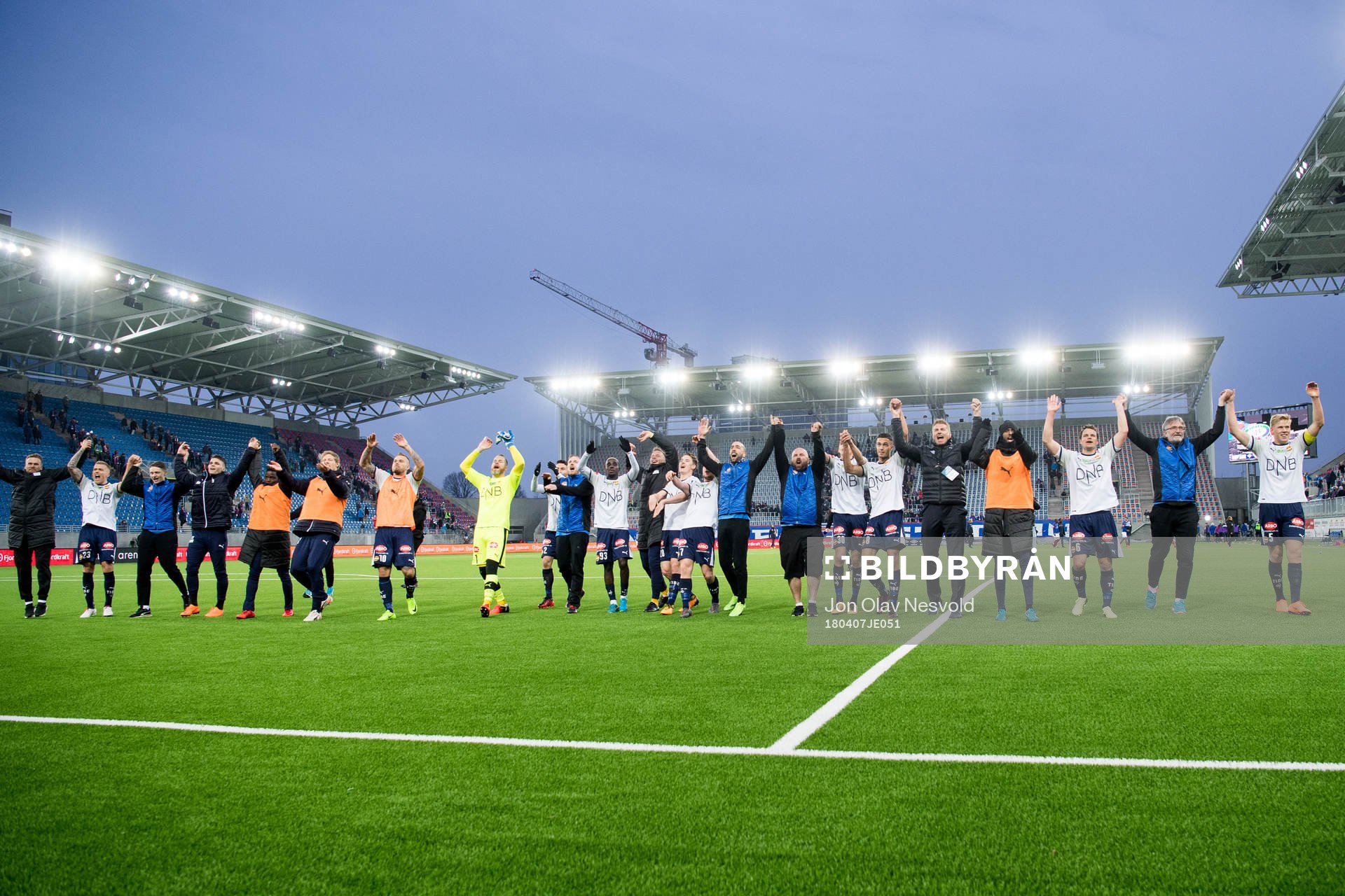 Players of Strømsgodset celebrate