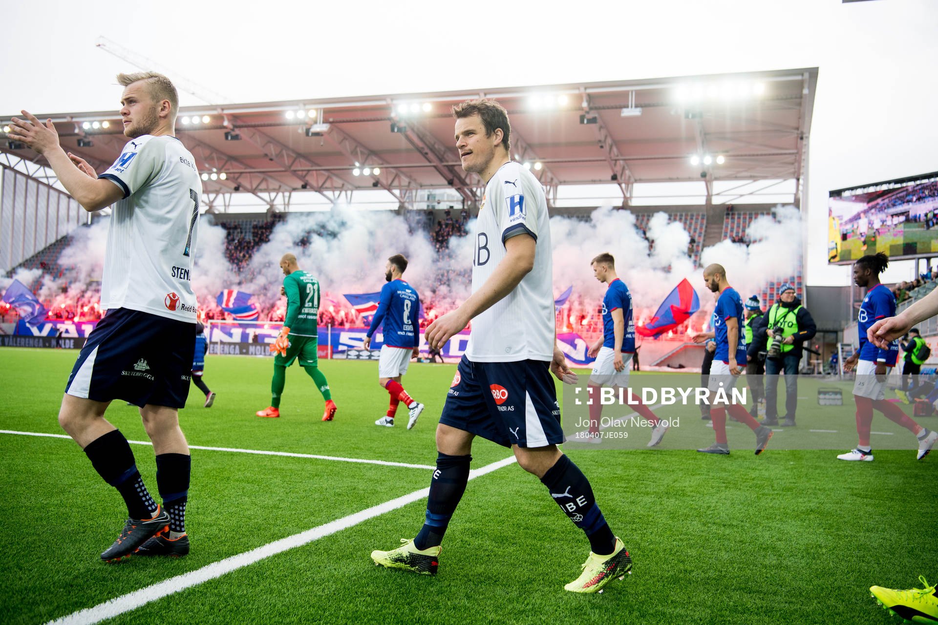 Herman Sørby Stengel and Henning Hauger of Strømsgodset