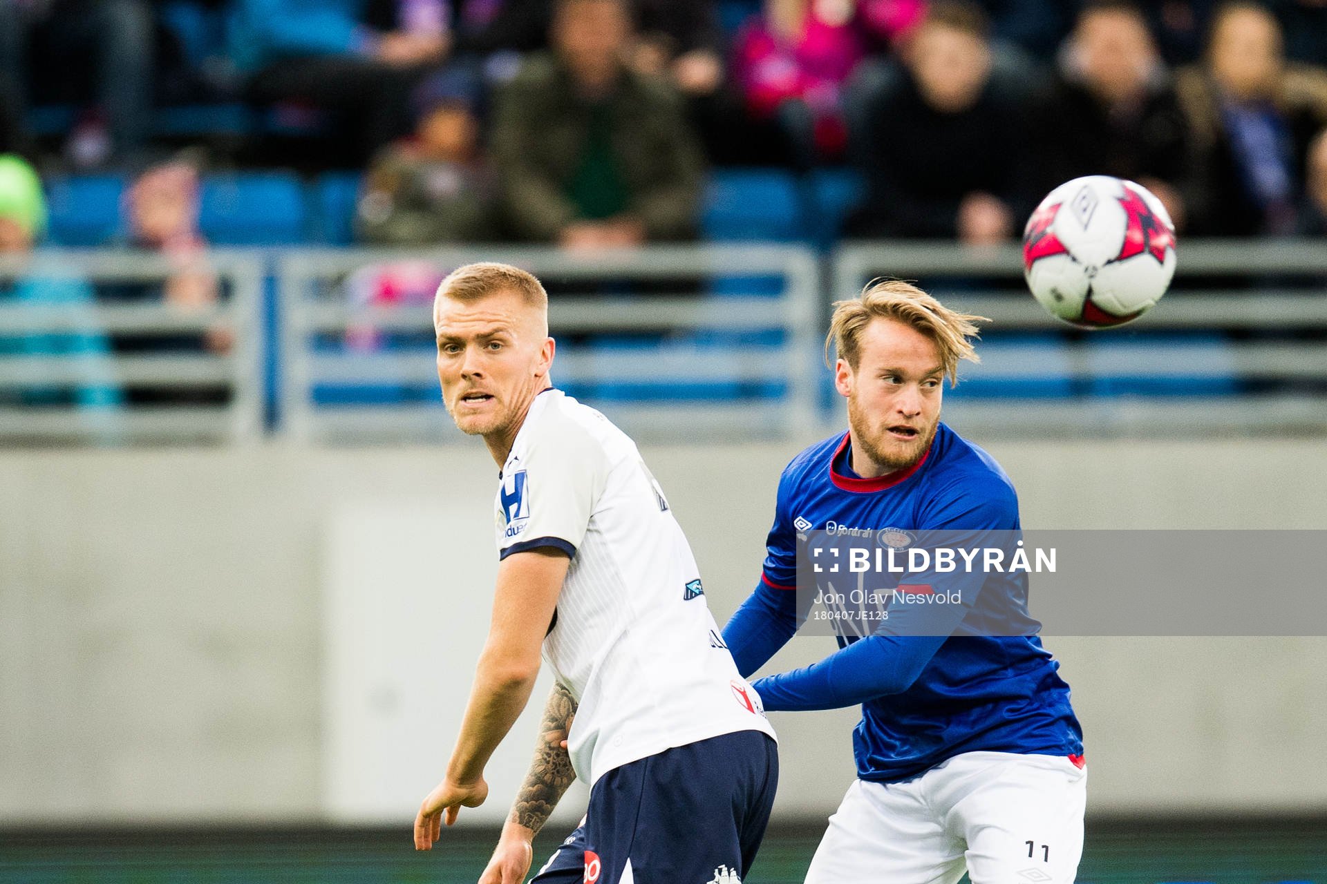 Eirik Ulland Andersen of Strømsgodset and Bård Finne of