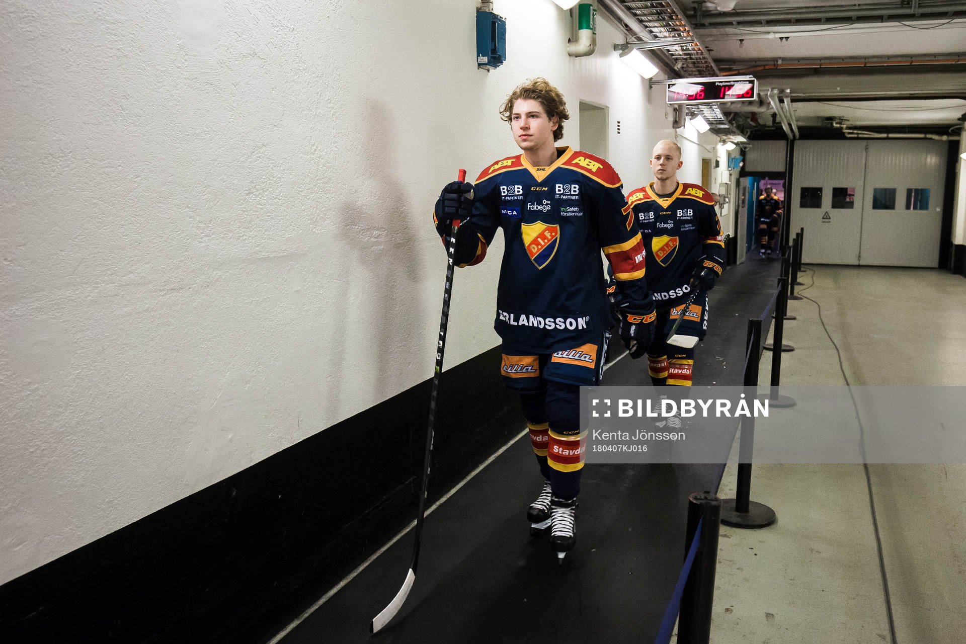 Djurgårdens Marcus Davidsson och Jonathan Davidsson innan