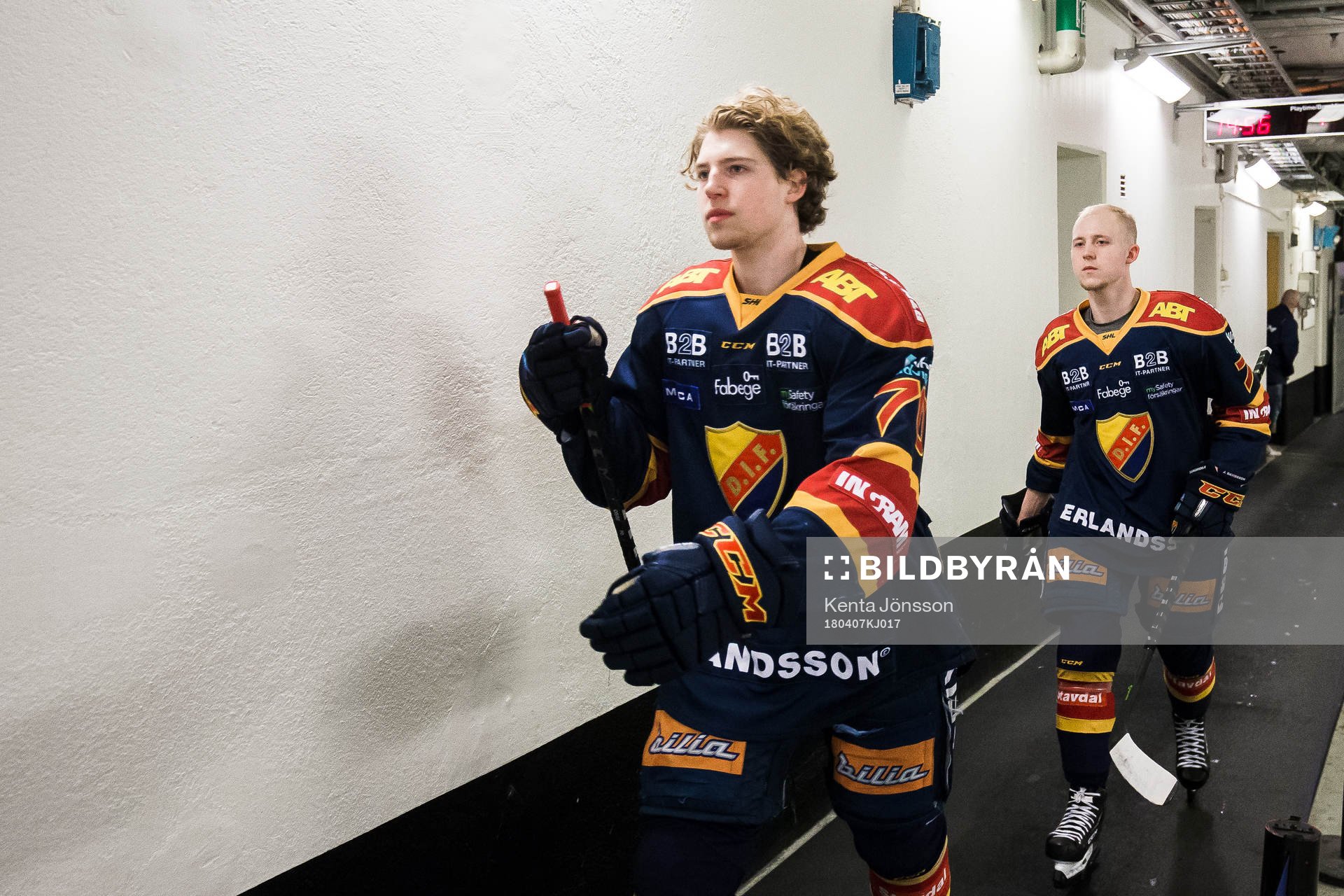 Djurgårdens Marcus Davidsson och Jonathan Davidsson innan