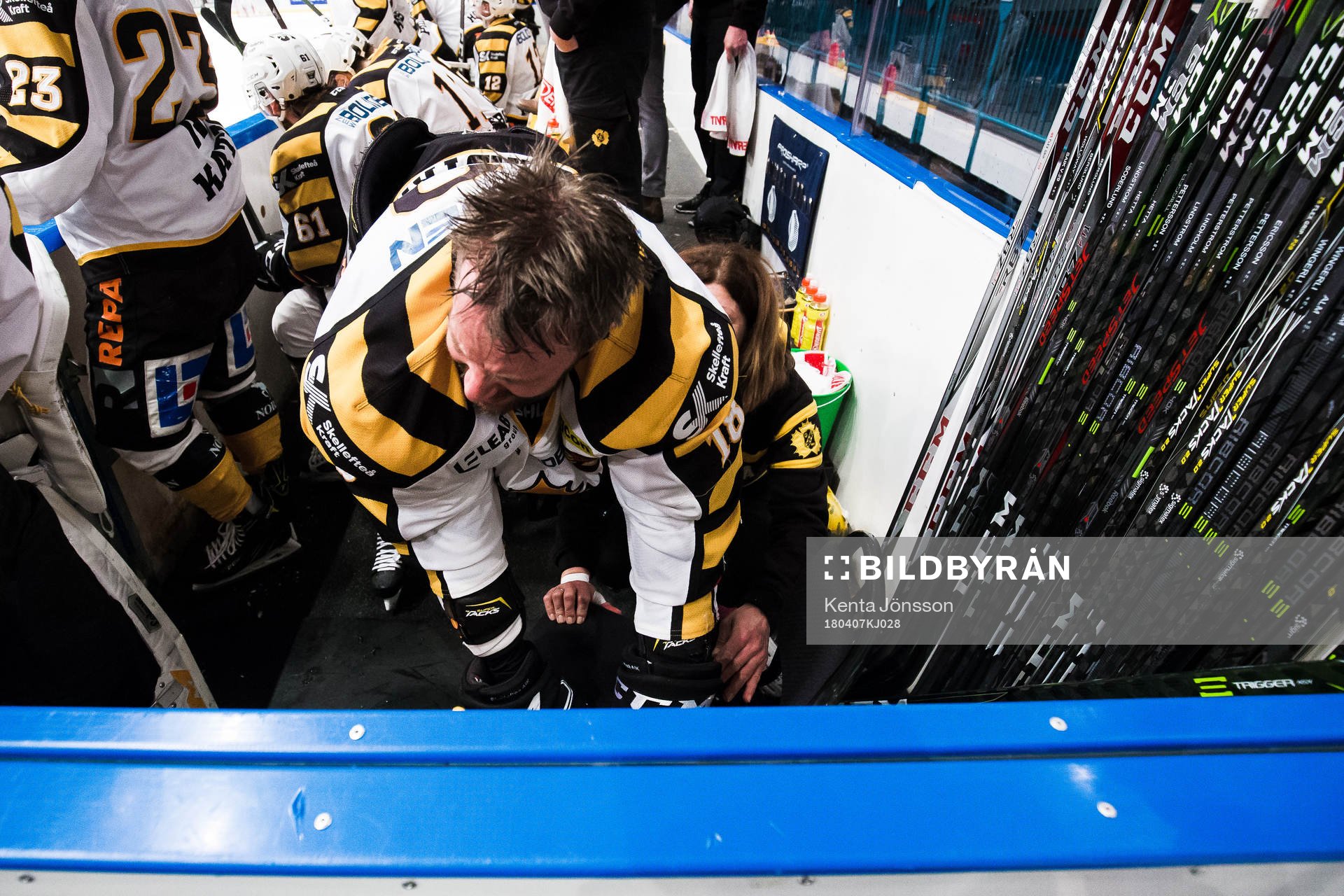 Skellefteås Pontus Petterström har skadat sig