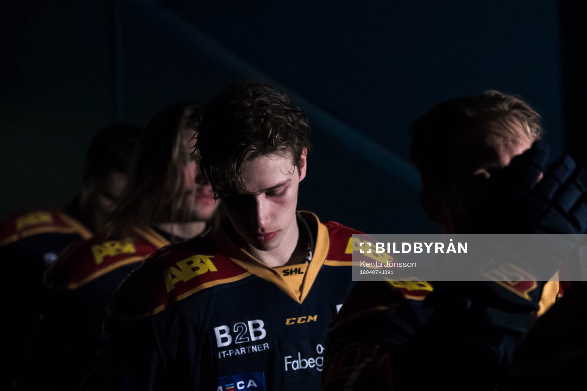 Djurgårdens Lukas Vejdemo innan semifinal 3 i