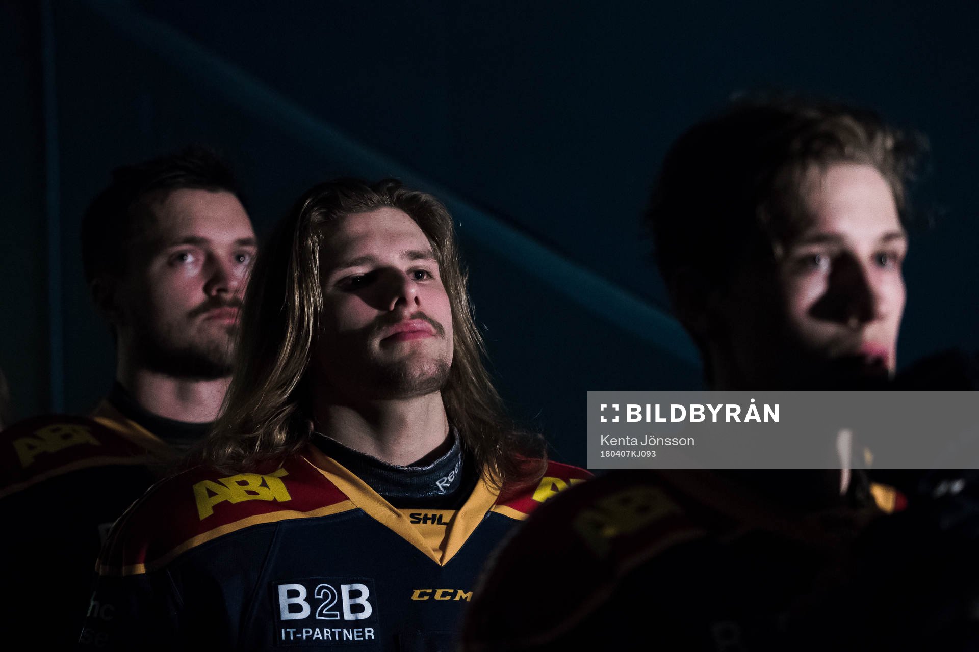 Djurgårdens Axel Jonsson-Fjällby innan semifinal 3 i