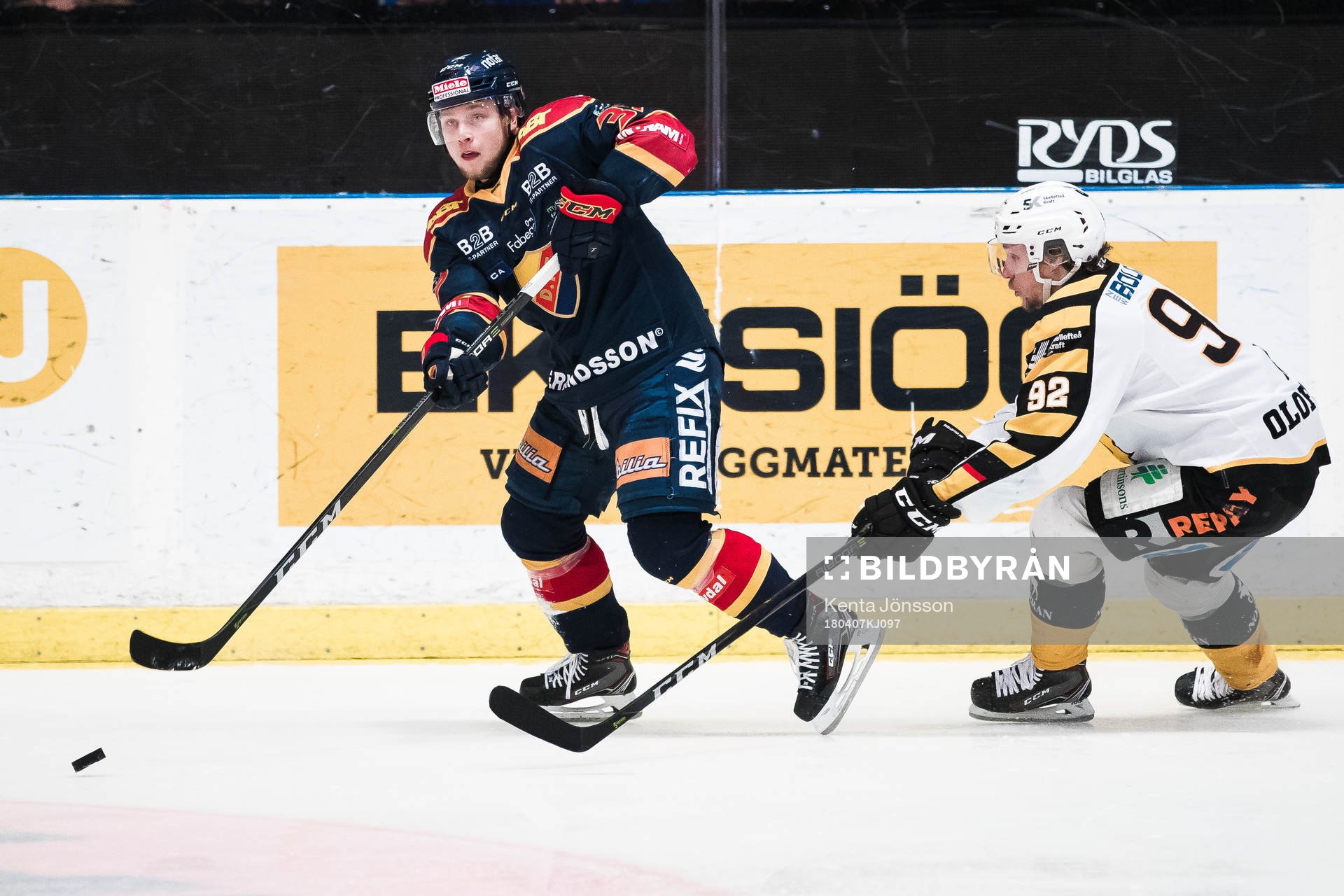 Djurgårdens Jesper Pettersson och Skellefteås Jesper