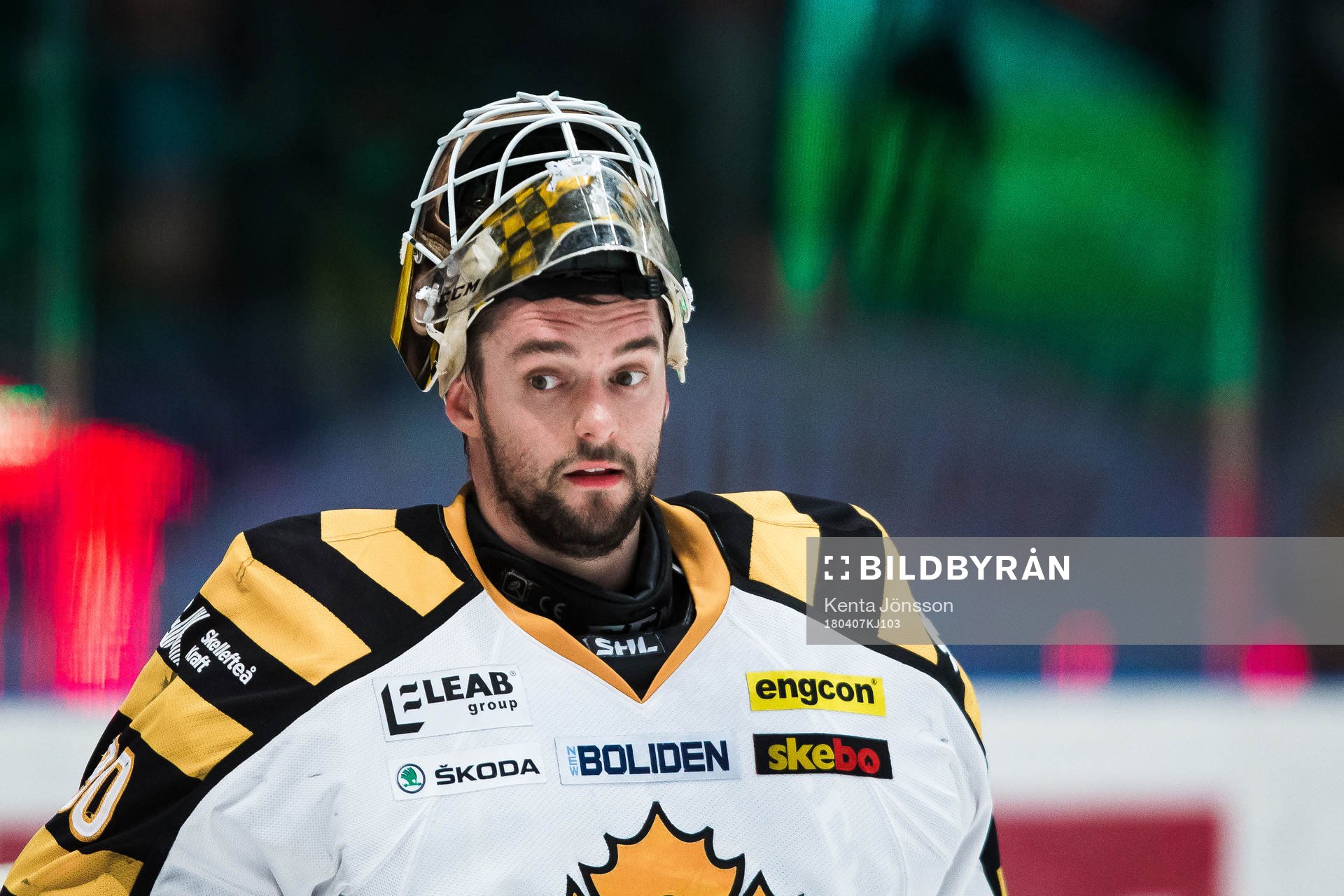 Skellefteås målvakt Gustaf Lindvall
