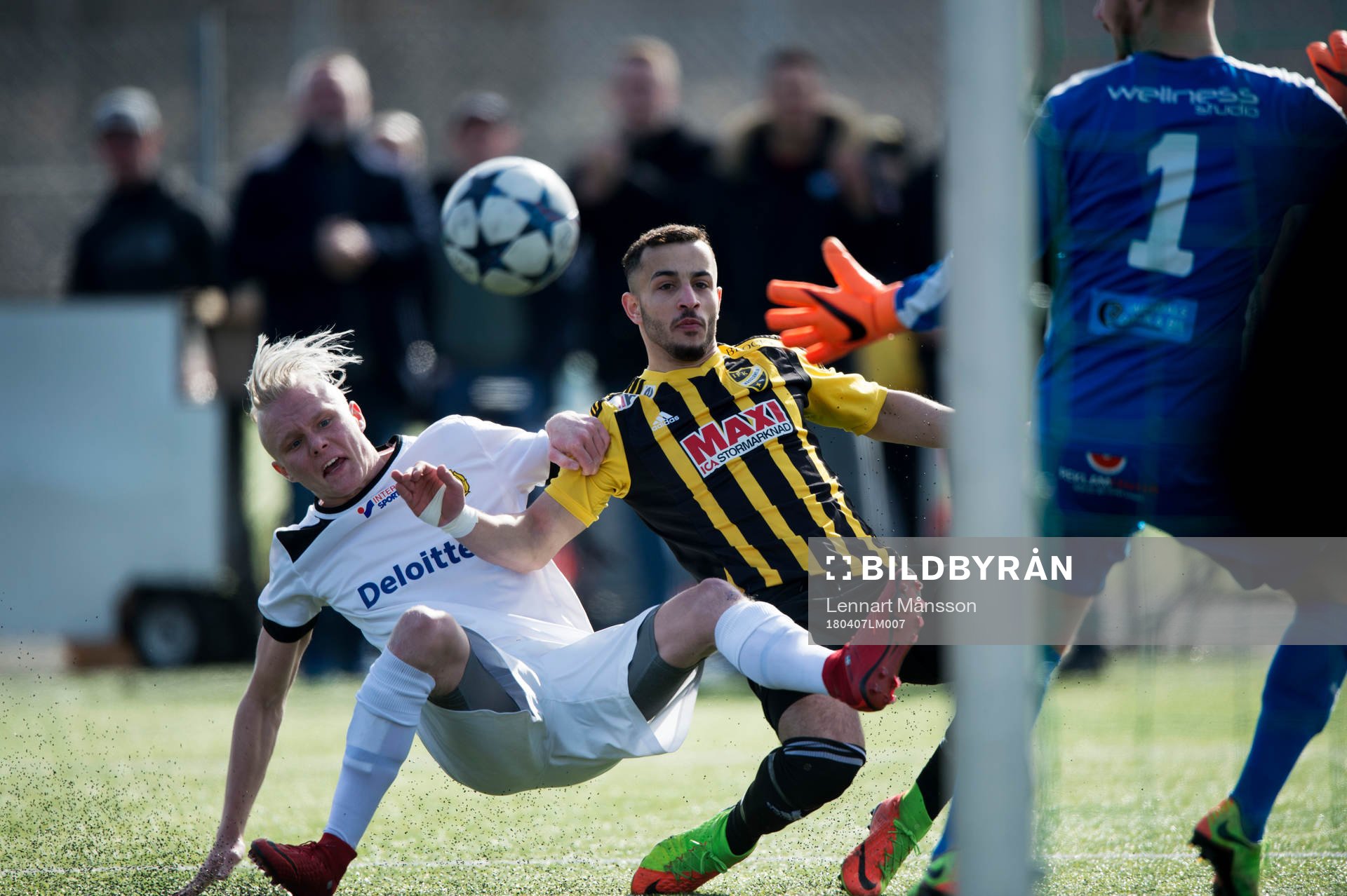 IFK Hässleholms Mohammed Hamdan  i matchen i div 2 Östra