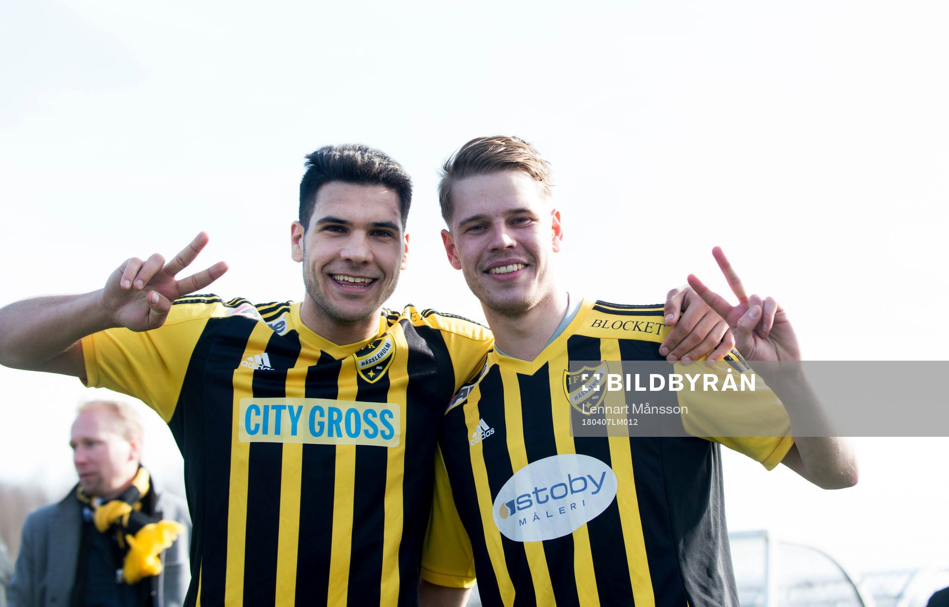 IFK Hässleholms målskyttar Tommy Filipovic och Filip