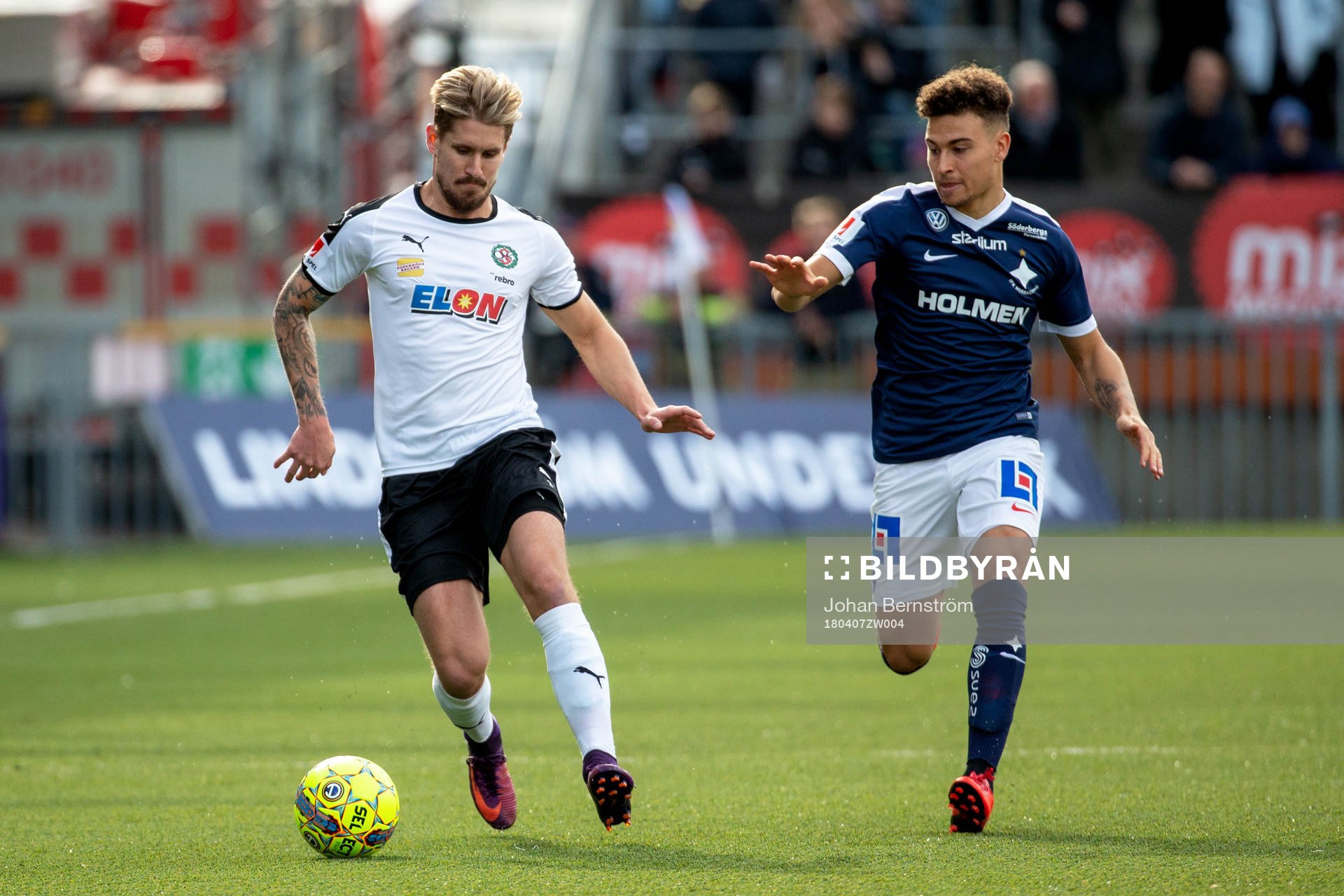 Örebros Daniel Björnquist och Norrköpings Jordan Larsson