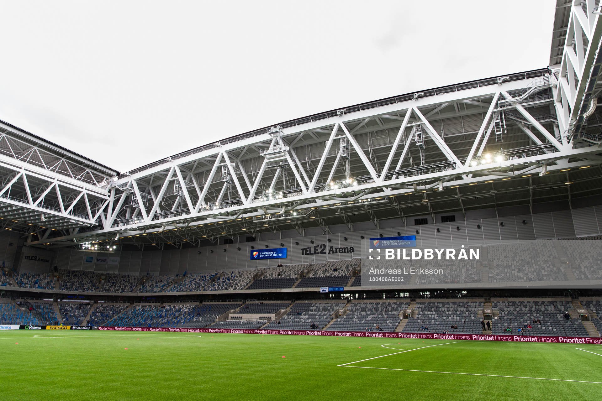 Generell vy av Tele2 Arena