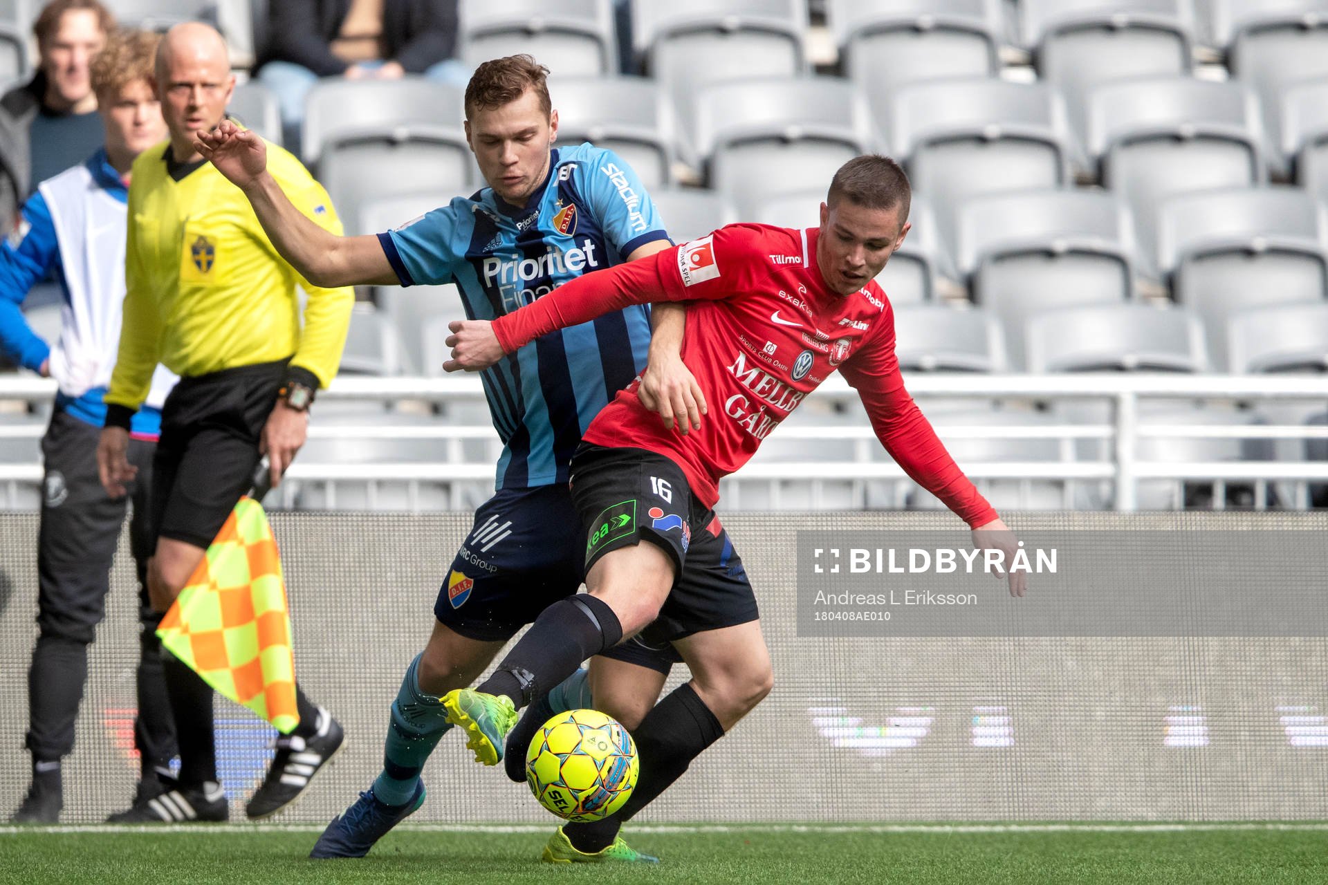 Djurgårdens Jesper Karlström och Trelleborgs Oscar