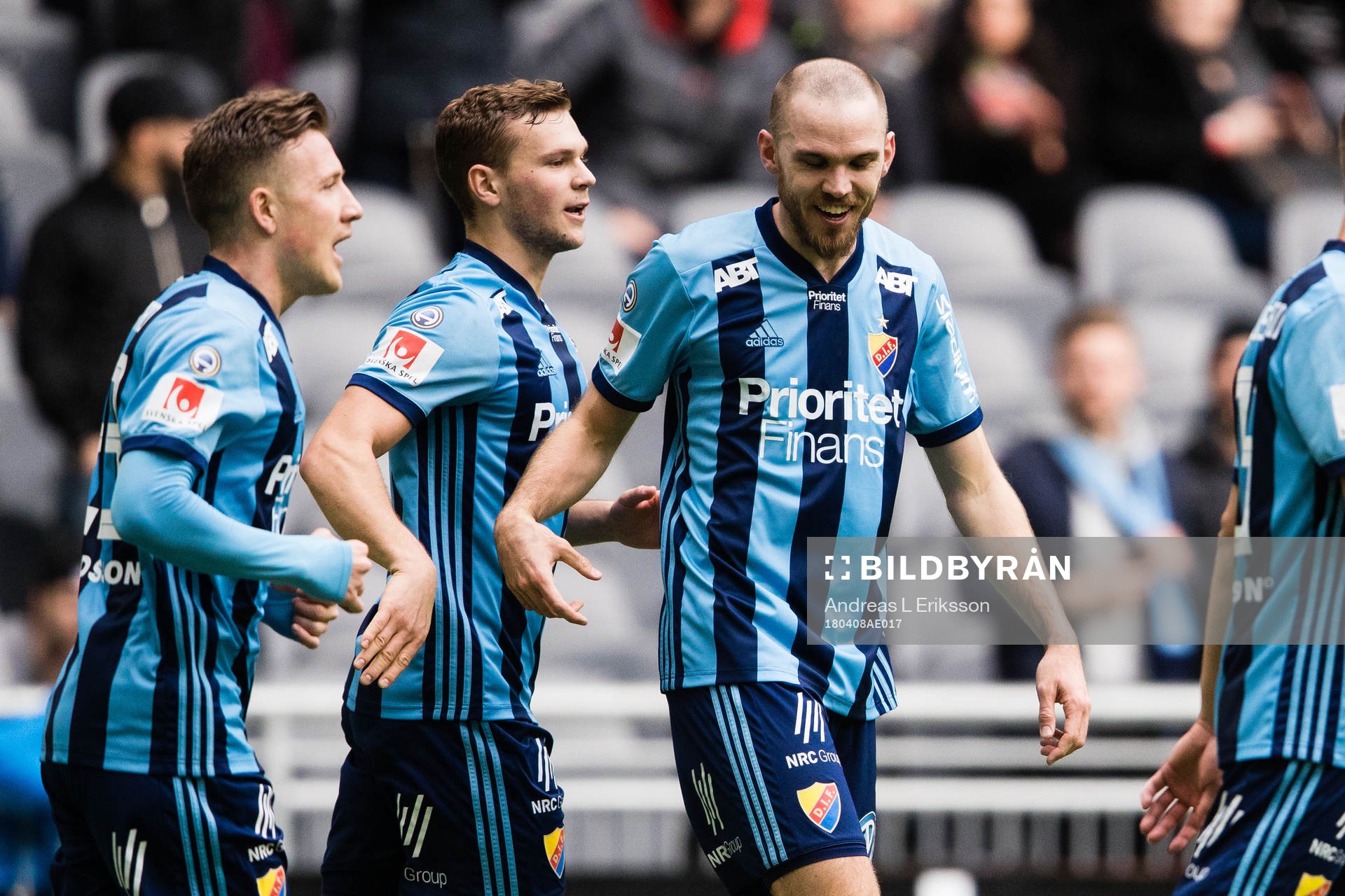 Djurgårdens Marcus Danielson jublar