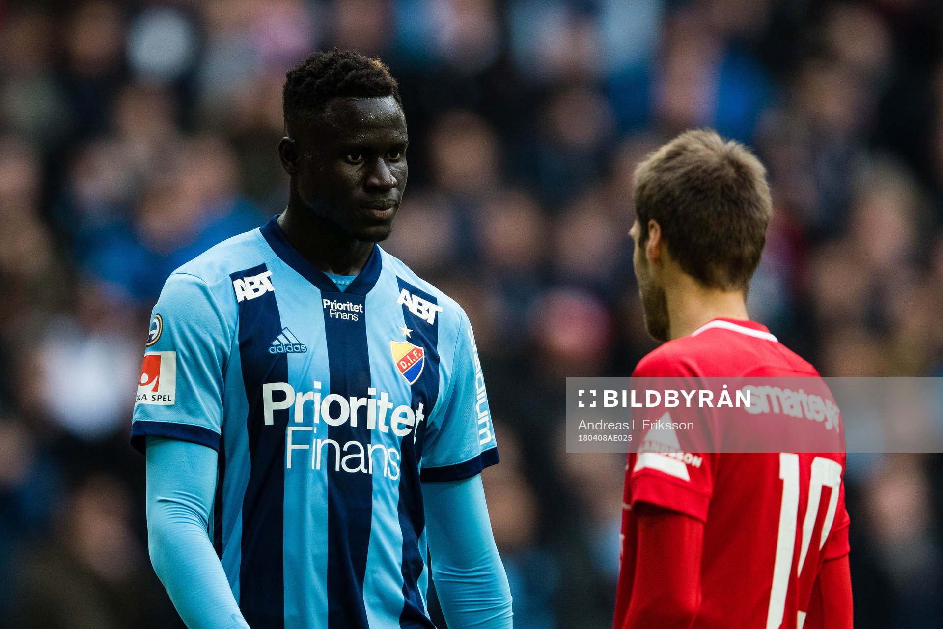 Djurgårdens Aliou Badji deppar