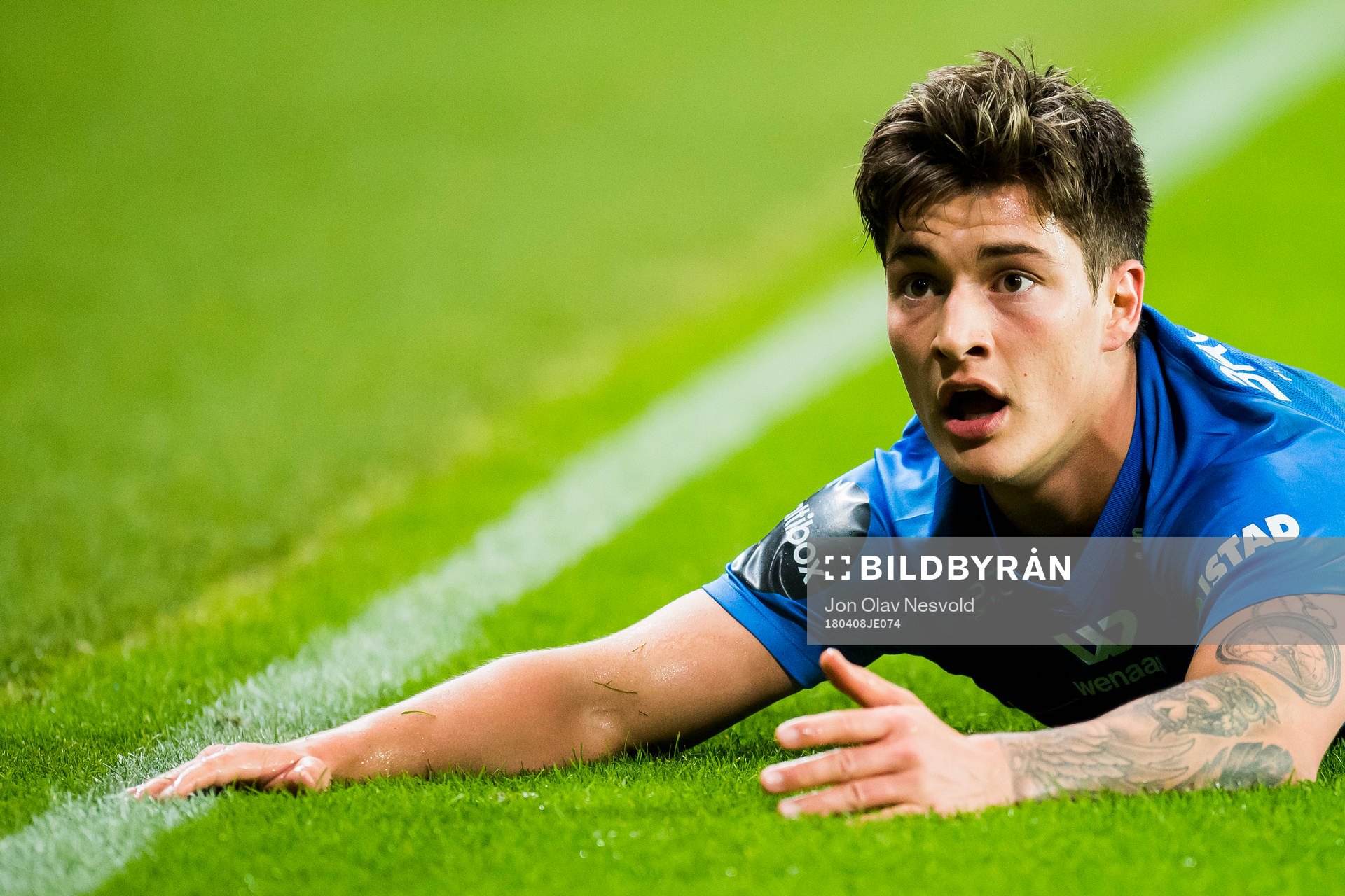 Mathias Normann of Molde reacts
