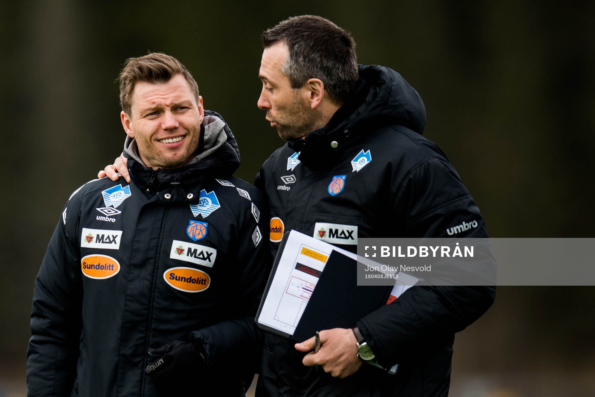 Bjørn Helge Semundseth Riise and Andrea Loberto, assistant