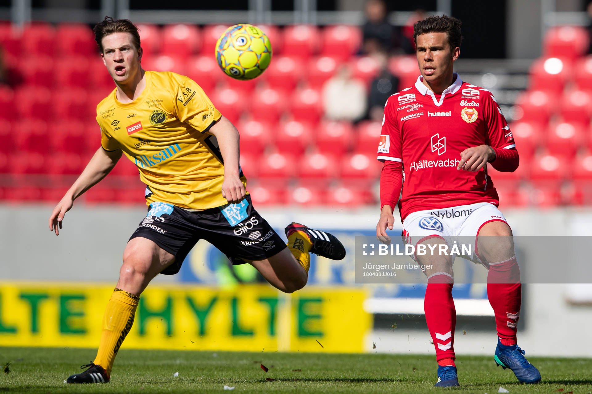 Kalmars Herman Hallberg och Elfsborgs Simon Olsson
