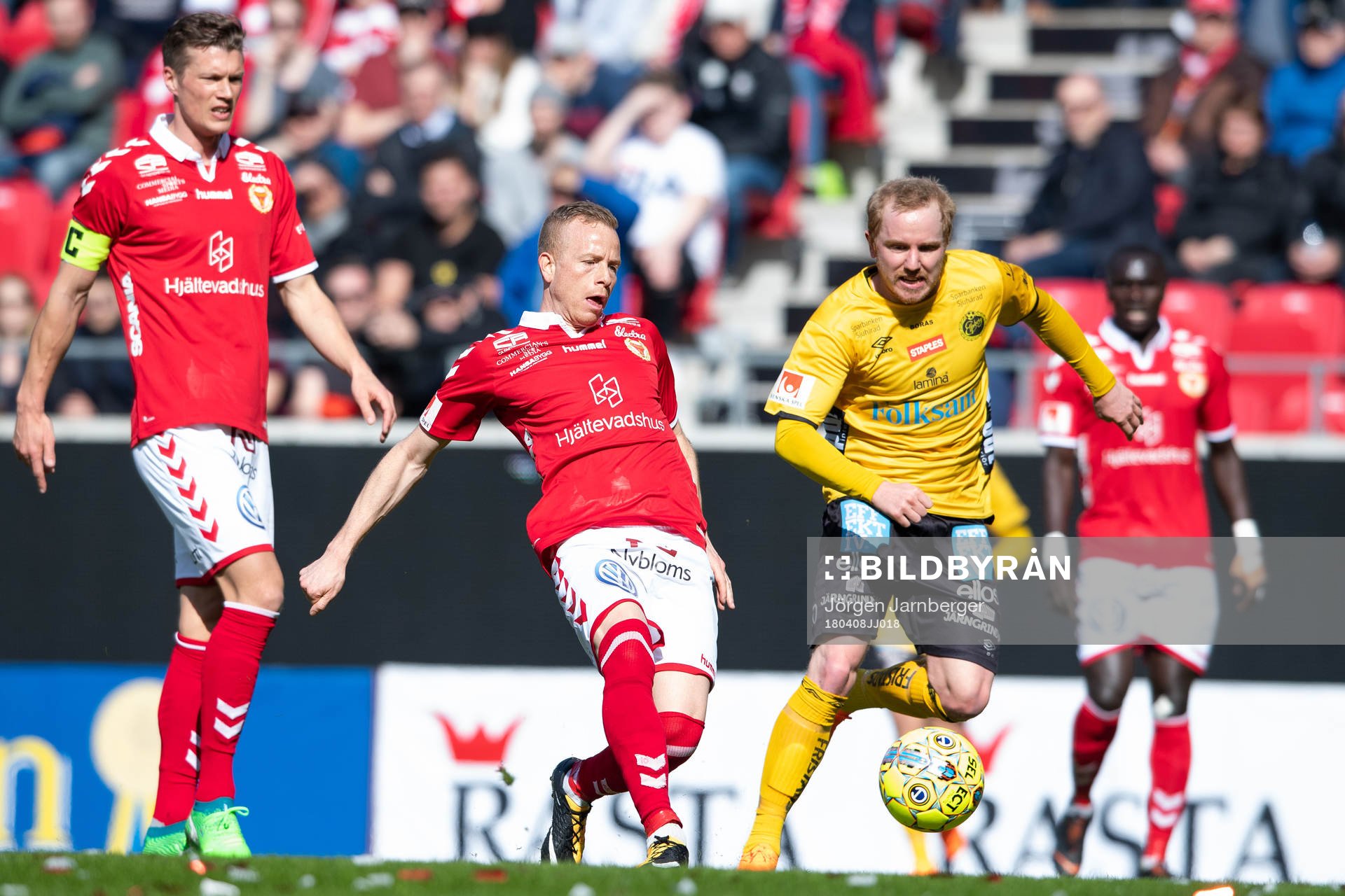 Kalmars Tobias Eriksson och Elfsborgs Simon Lundevall