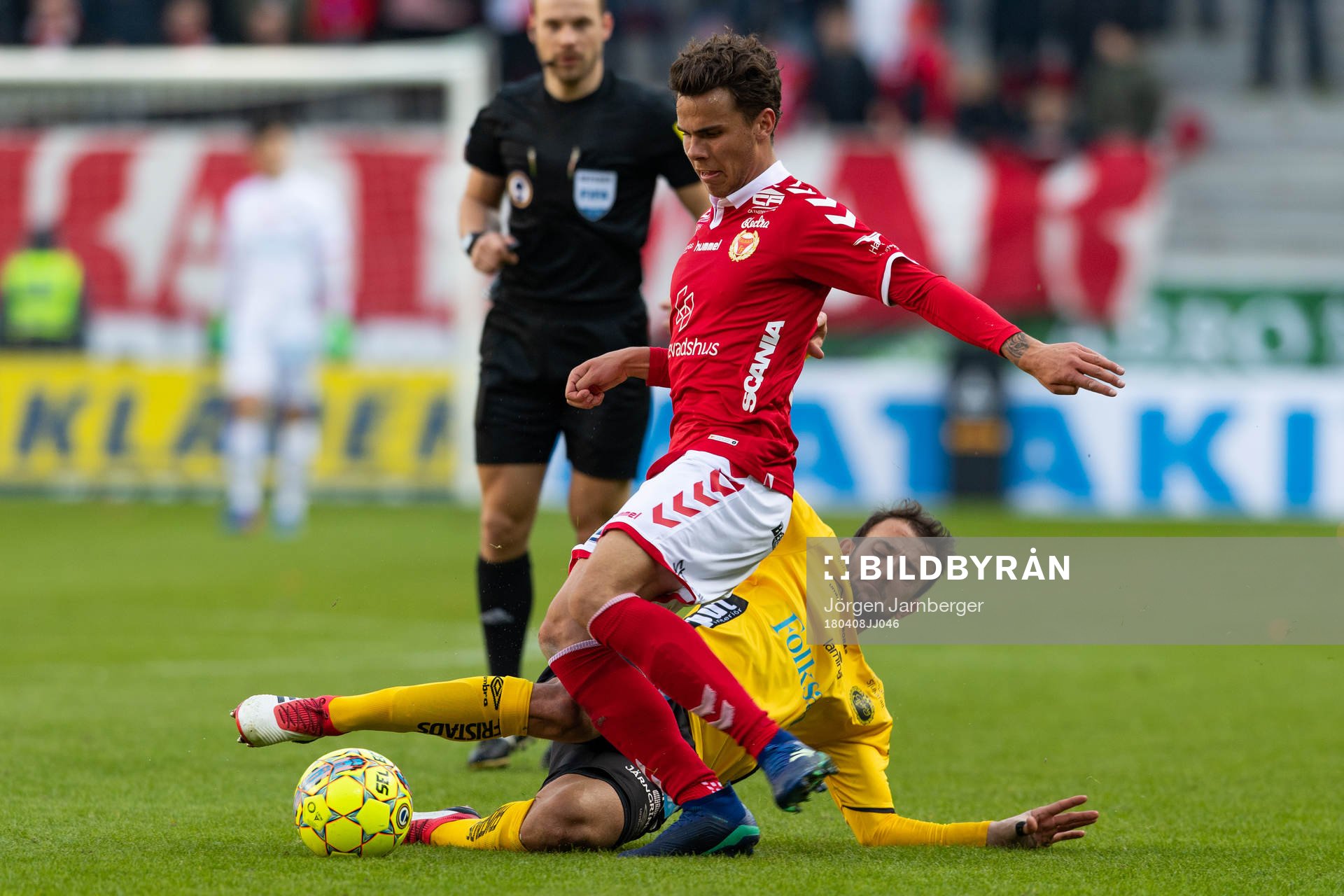 Kalmars Herman Hallberg och Elfsborgs Robert Gojani