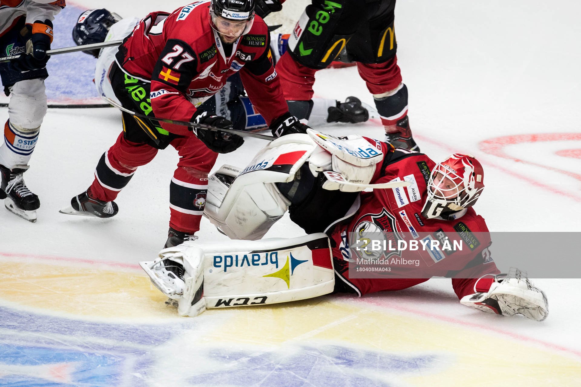 Malmö Redhawks målvakt Jonas Gunnarsson