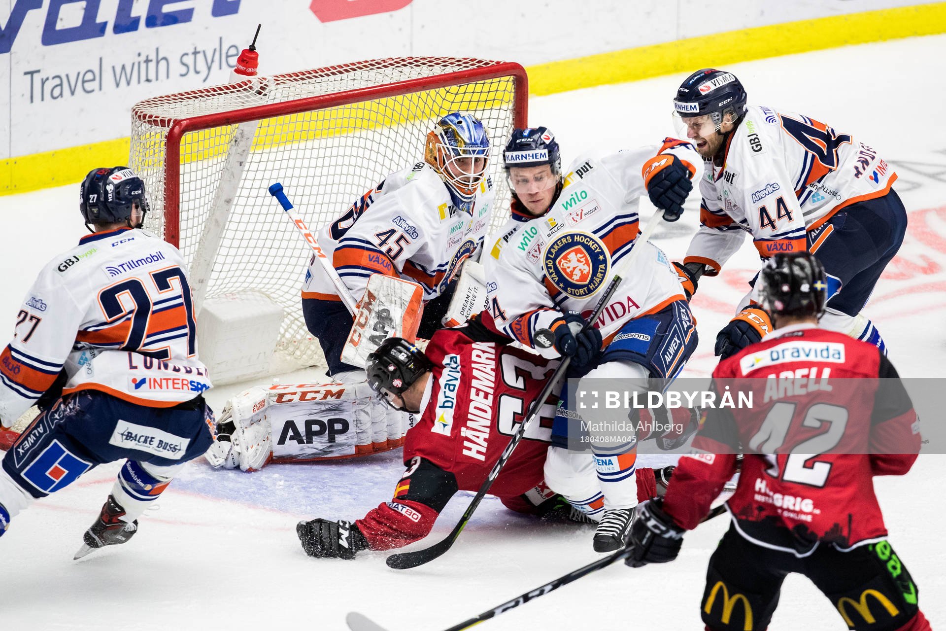 Malmö Redhawks Fredrik Händemark faller i Växjös