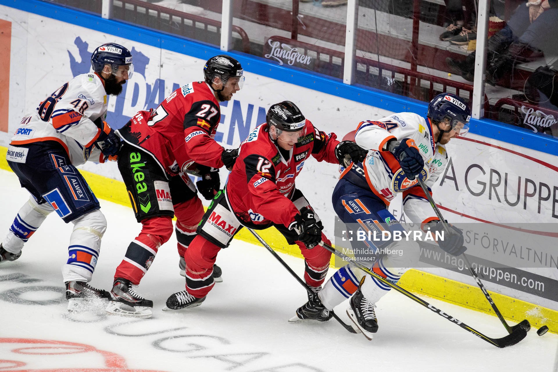 Växjös Daniel Rahimi, Malmö Redhawks Daniel Zaar, Matias