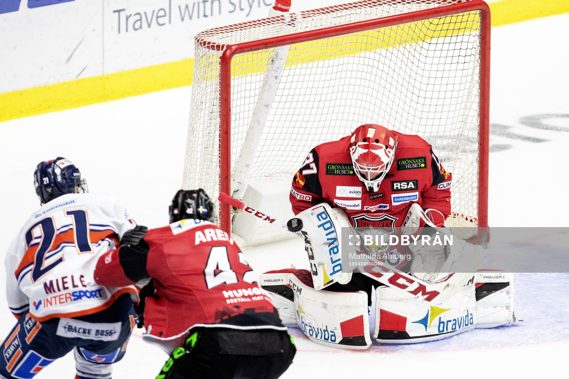 Malmö Redhawks målvakt Jonas Gunnarsson