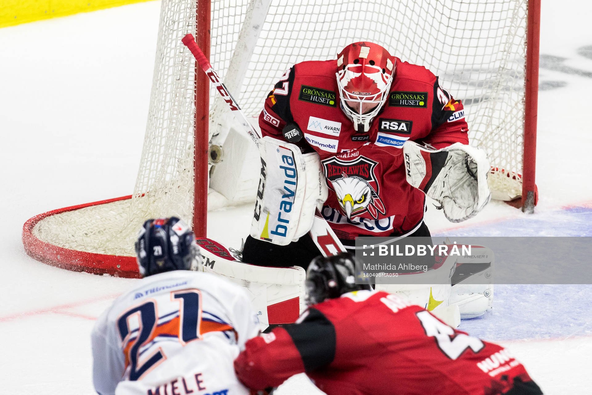 Malmö Redhawks målvakt Jonas Gunnarsson